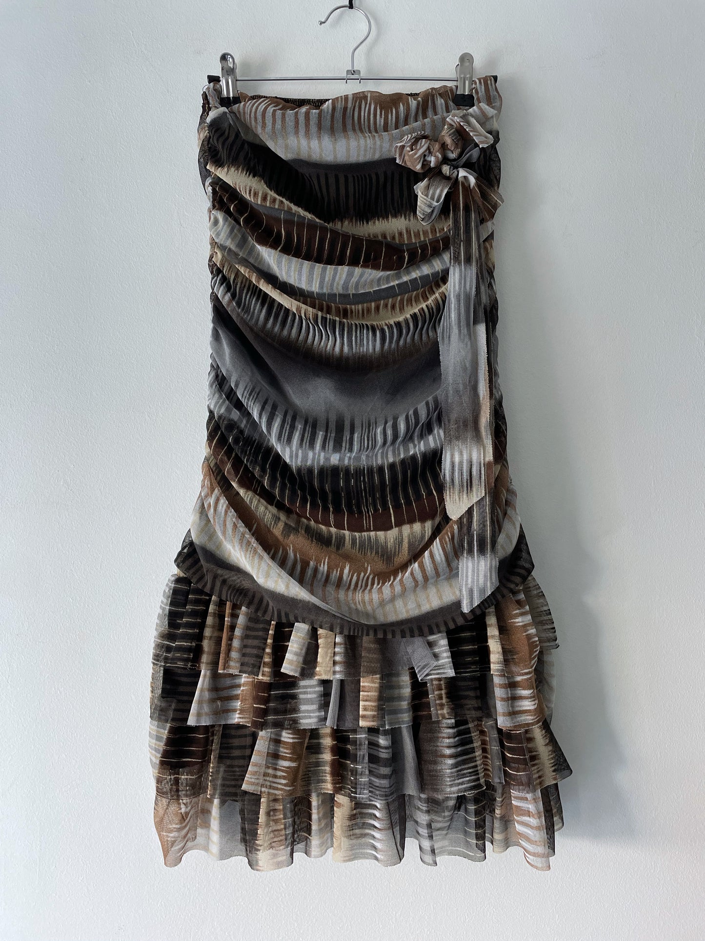 Strapless mesh dress