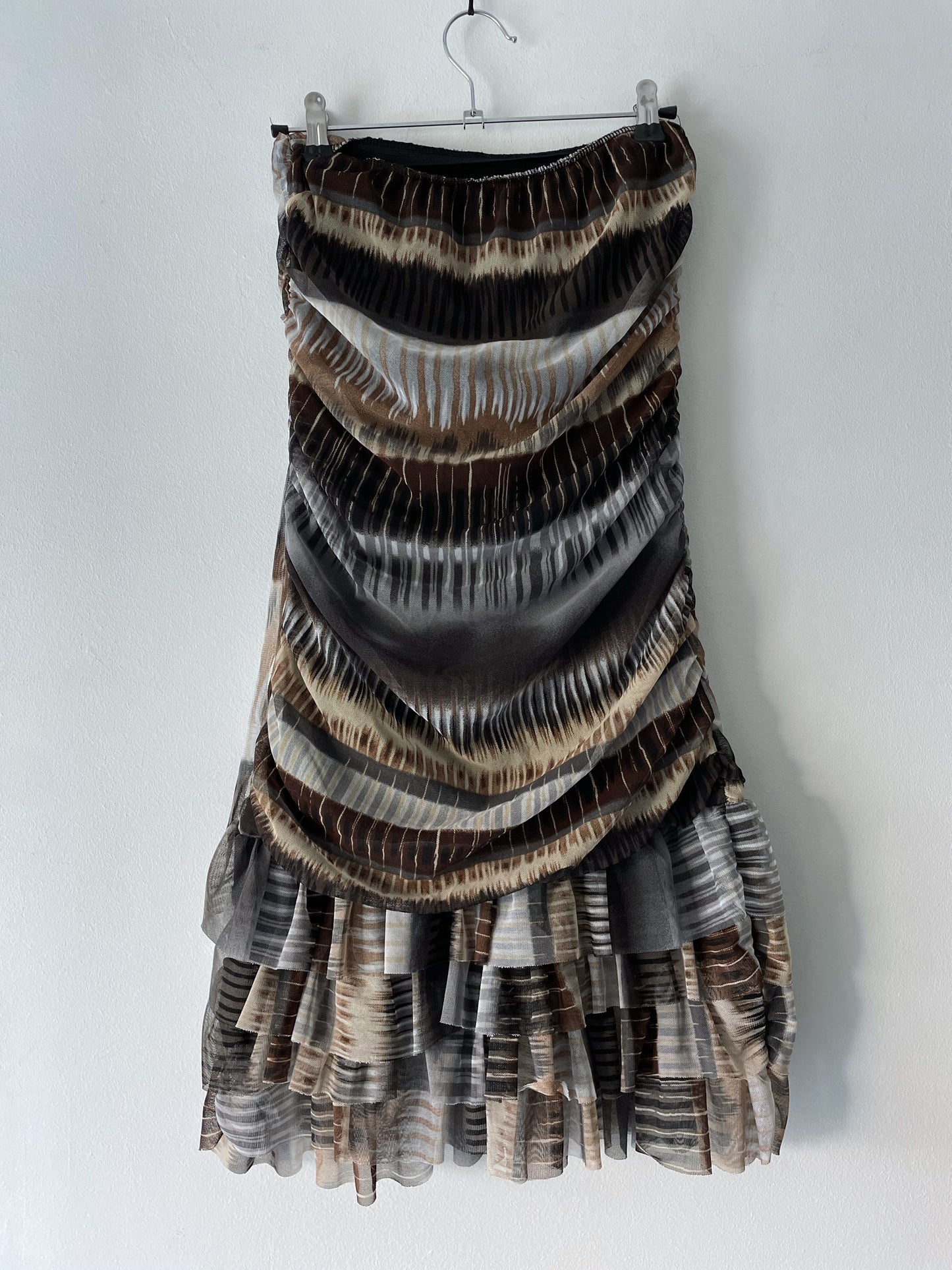 Strapless mesh dress
