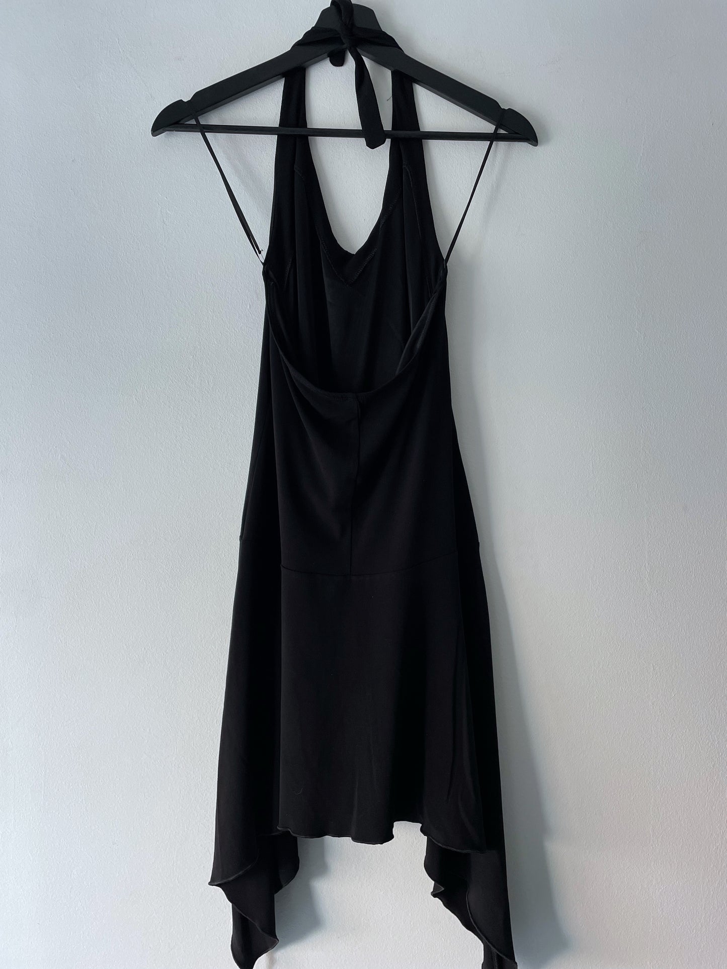Asymmetrical halter neck dress
