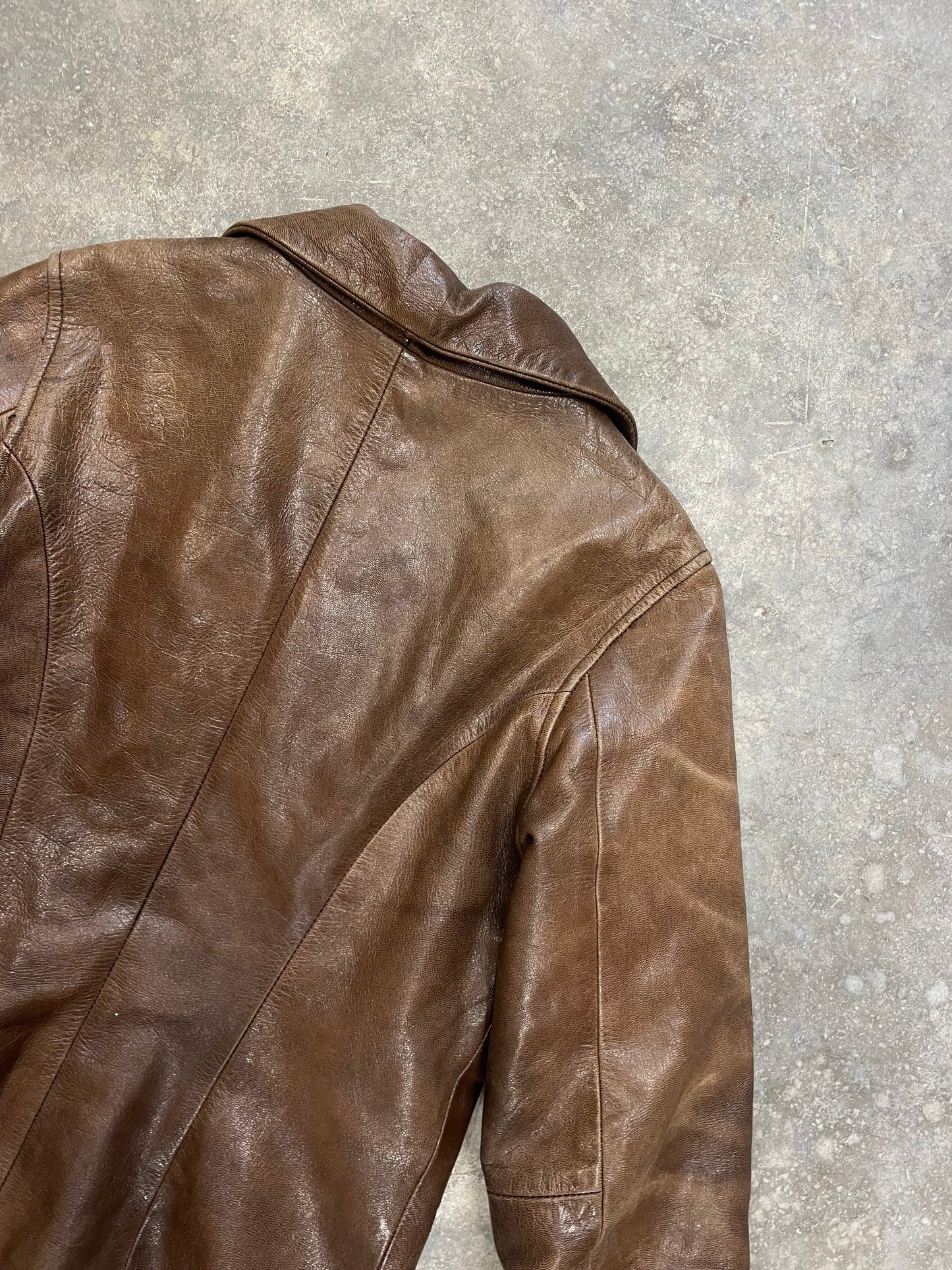 Vintage Natural Leather Jacket