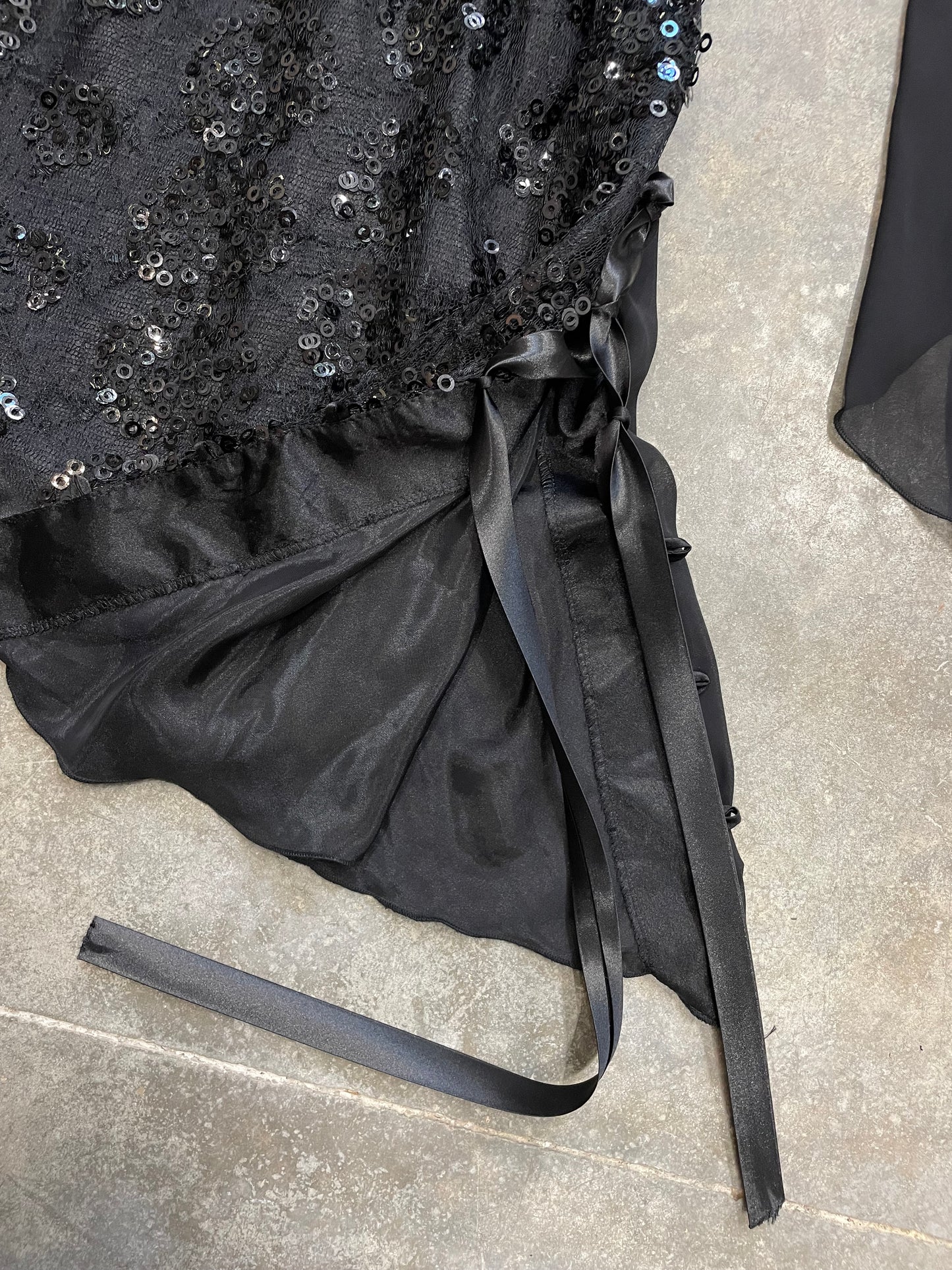 Asymmetrical Sequins Dress