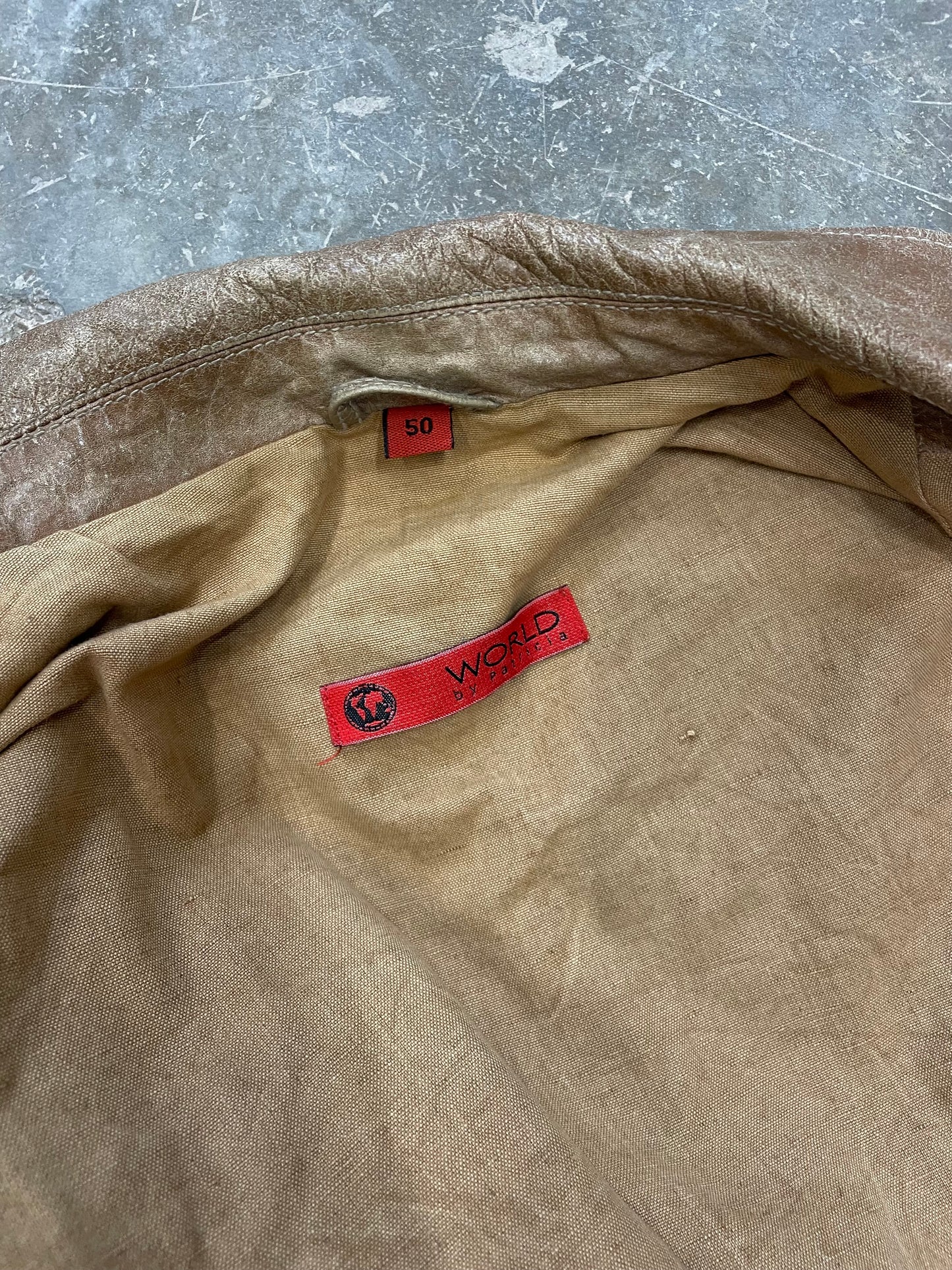 Vintage Natural Leather Jacket