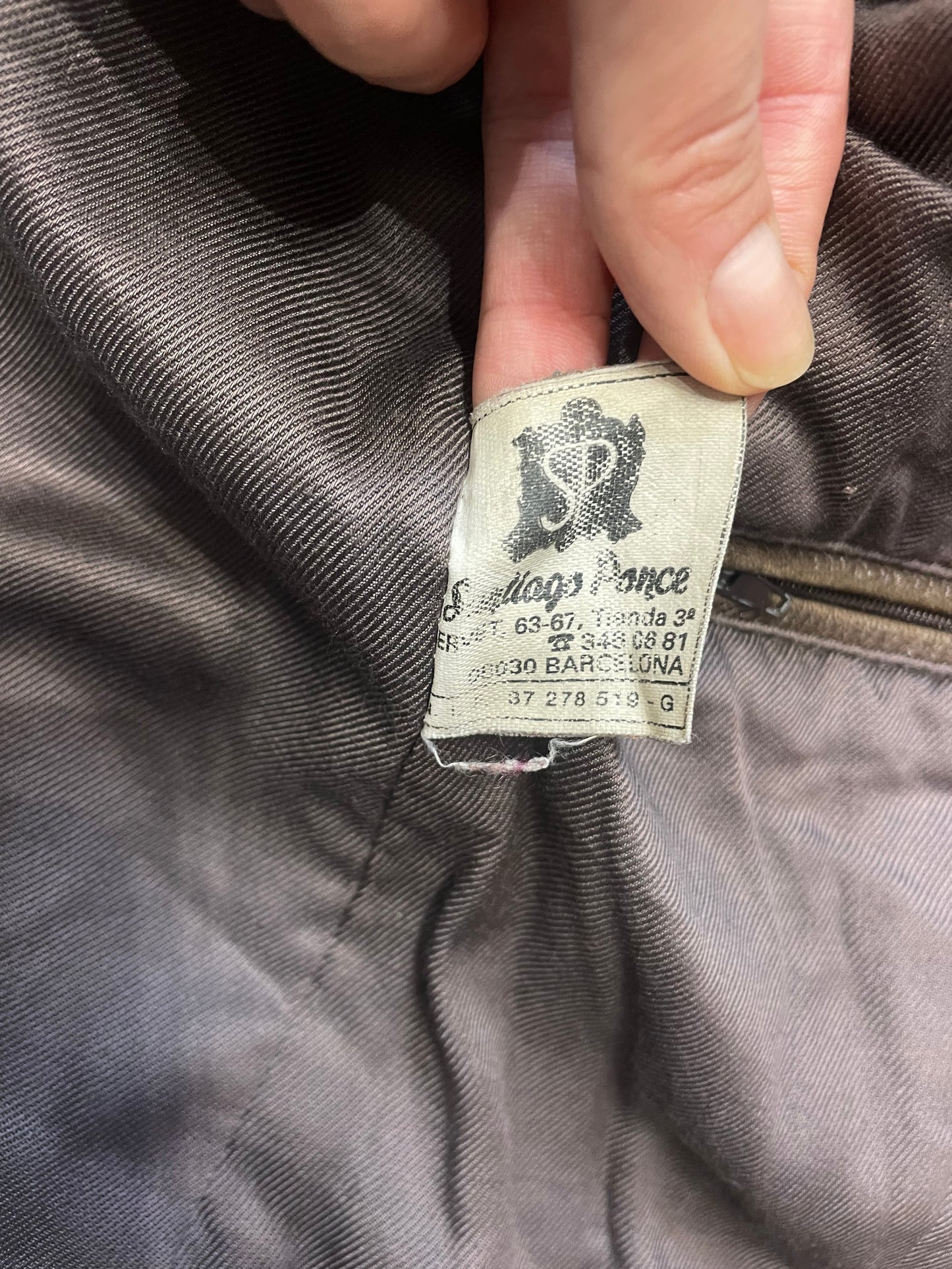 Vintage Natural Leather Jacket