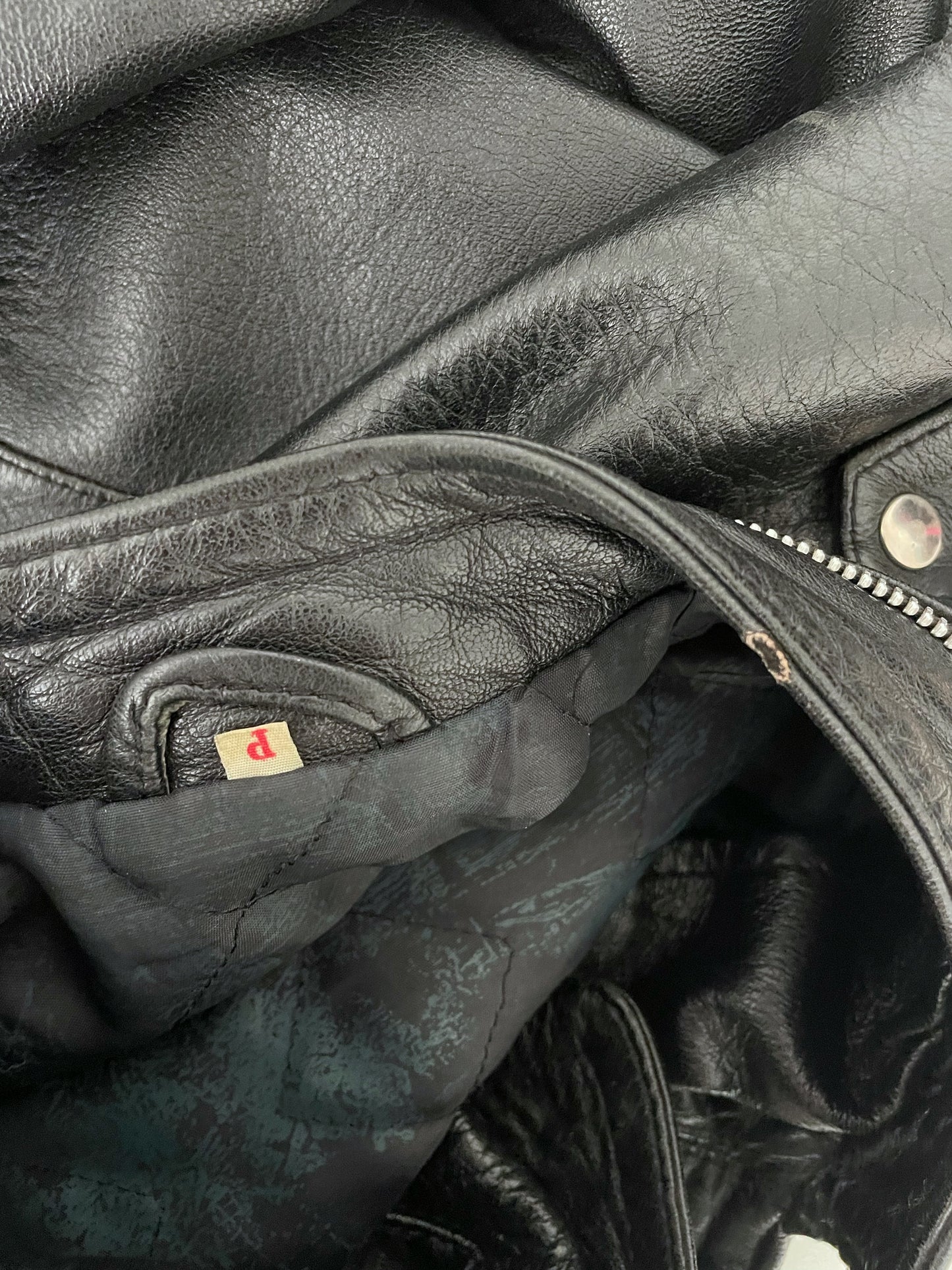 Vintage Leather Moto Jacket