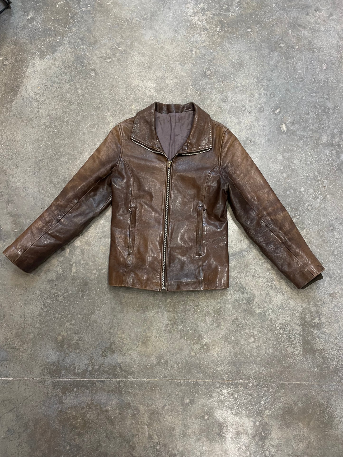 Vintage Natural Leather Jacket