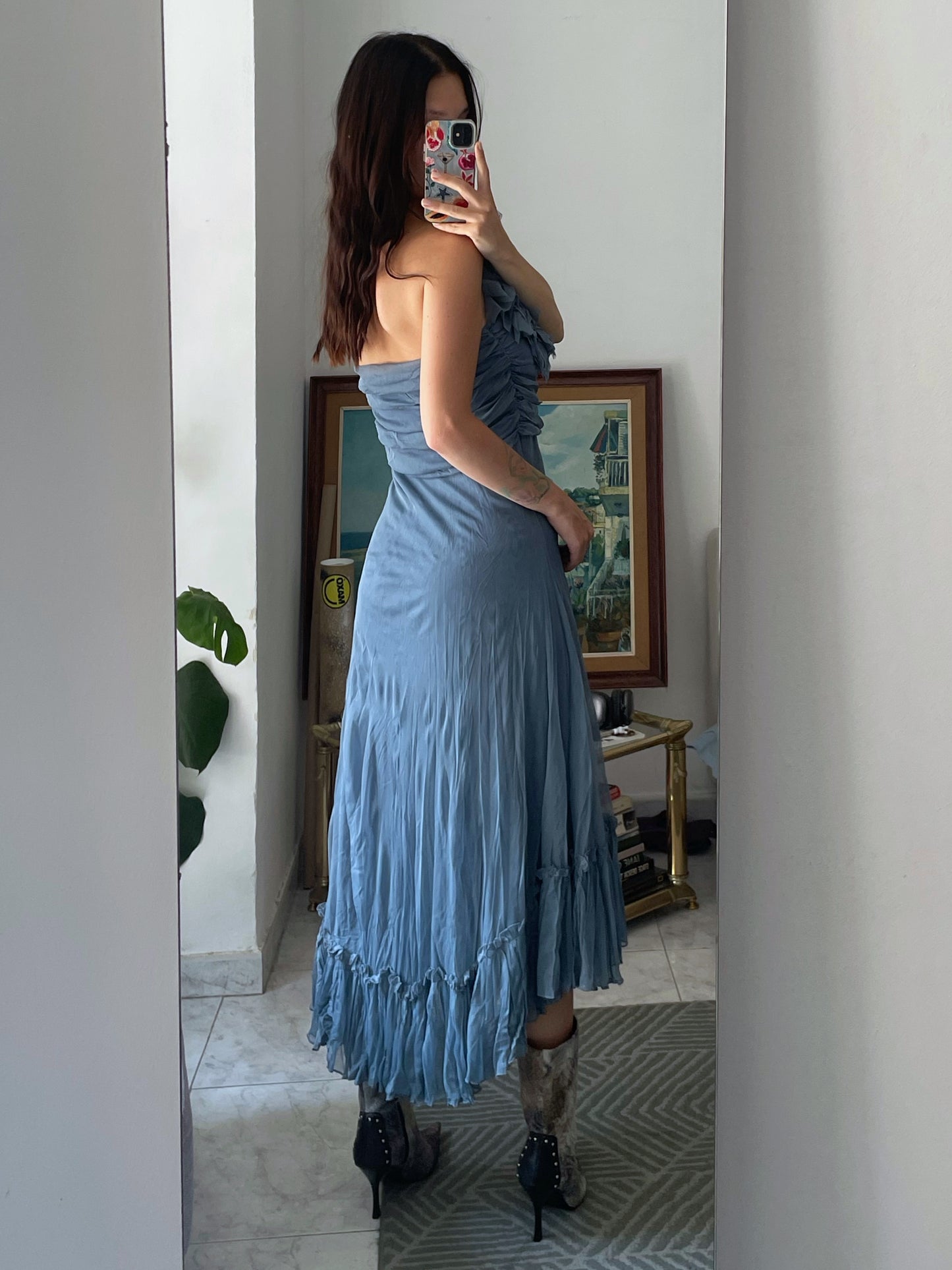 Ruffled Midi Dress