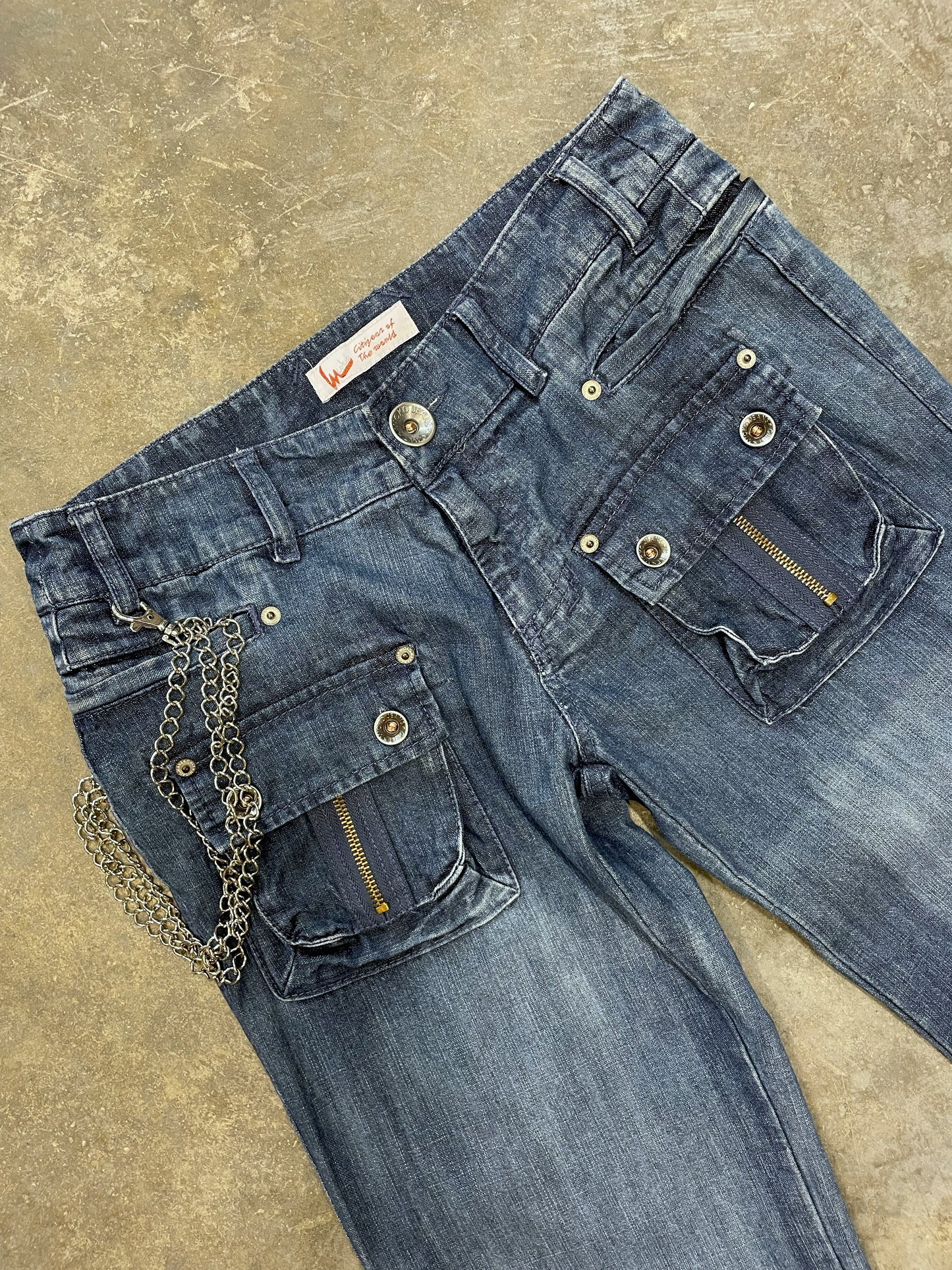 Low Rise Flared Jeans