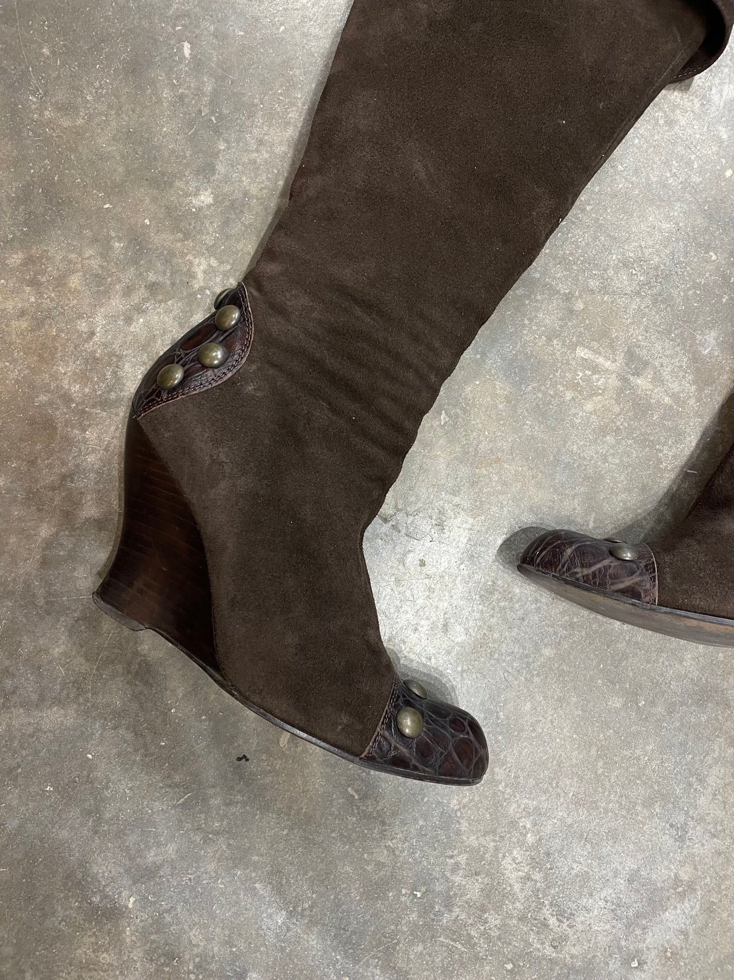 Platform Suede Boots