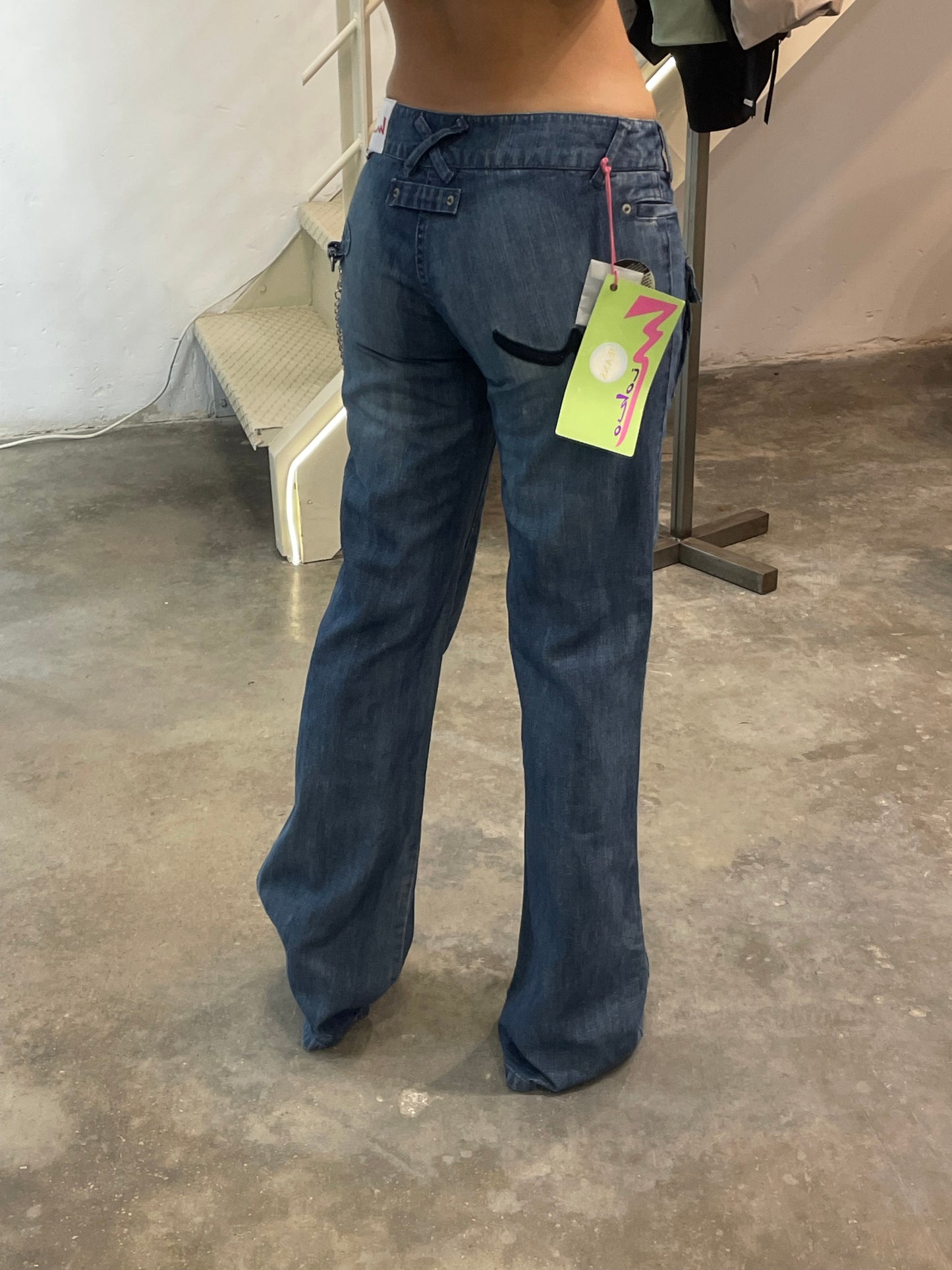 Low Rise Flared Jeans
