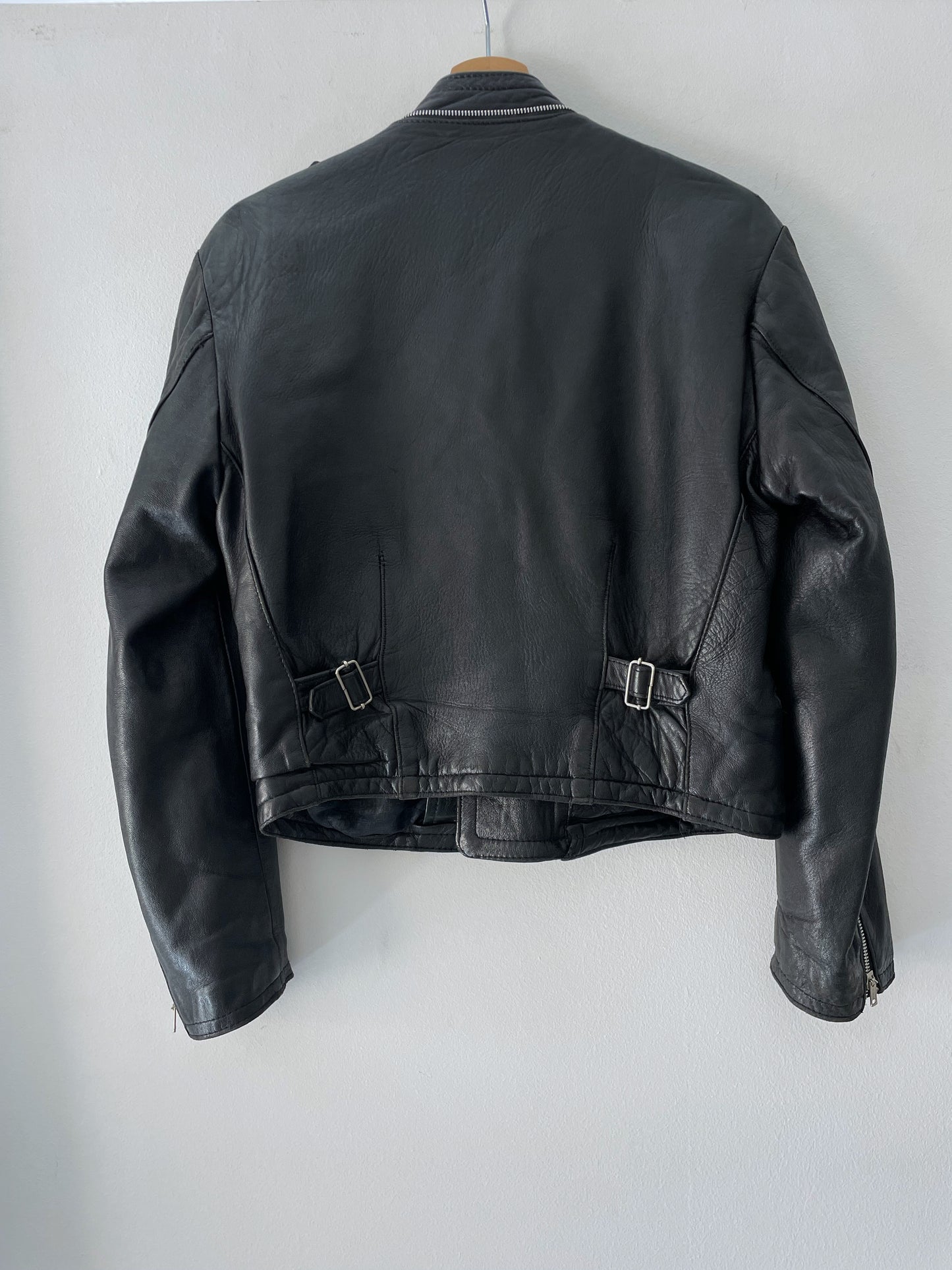Vintage Leather Moto Jacket