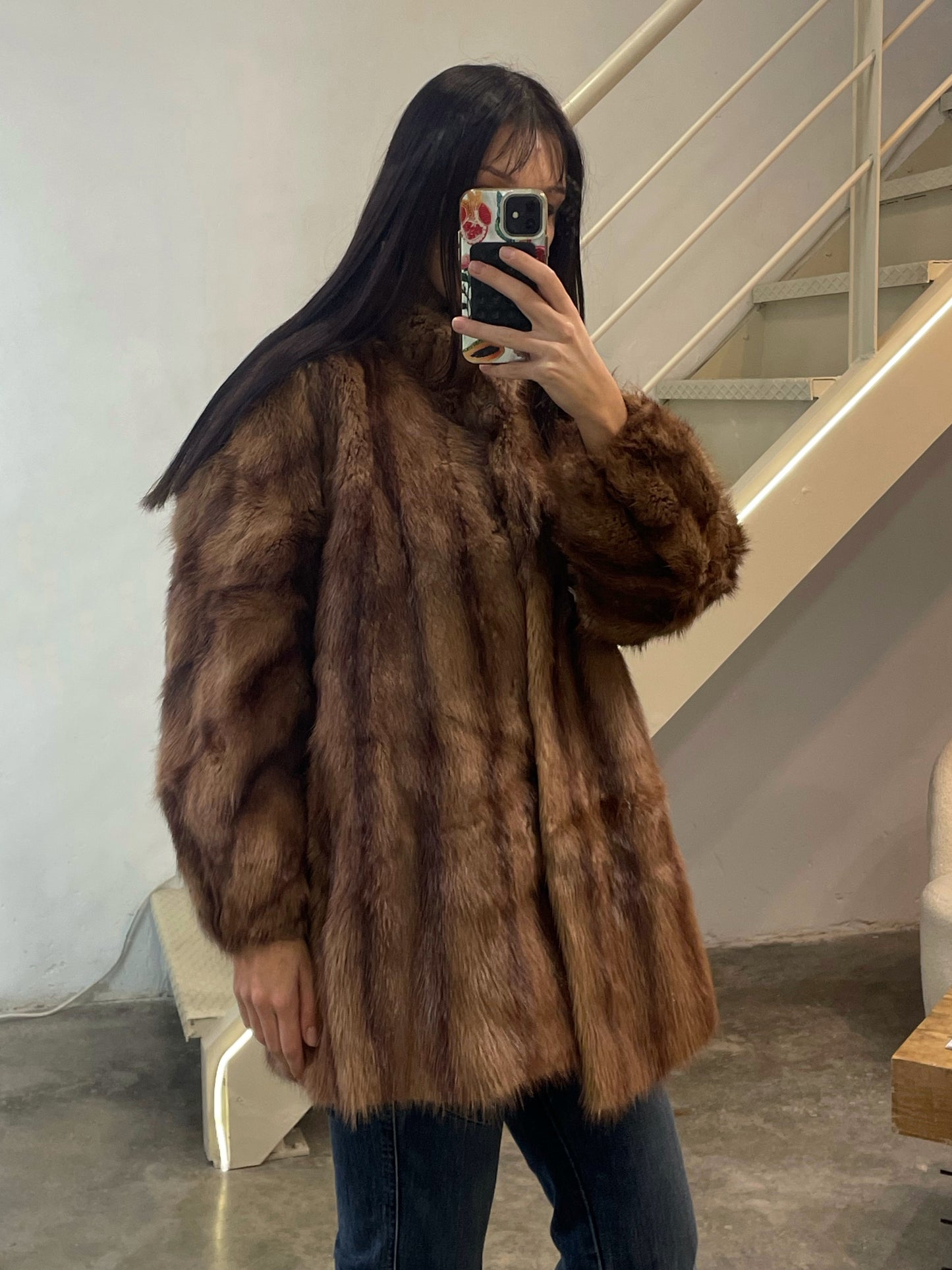 Vintage Natural Fur Coat