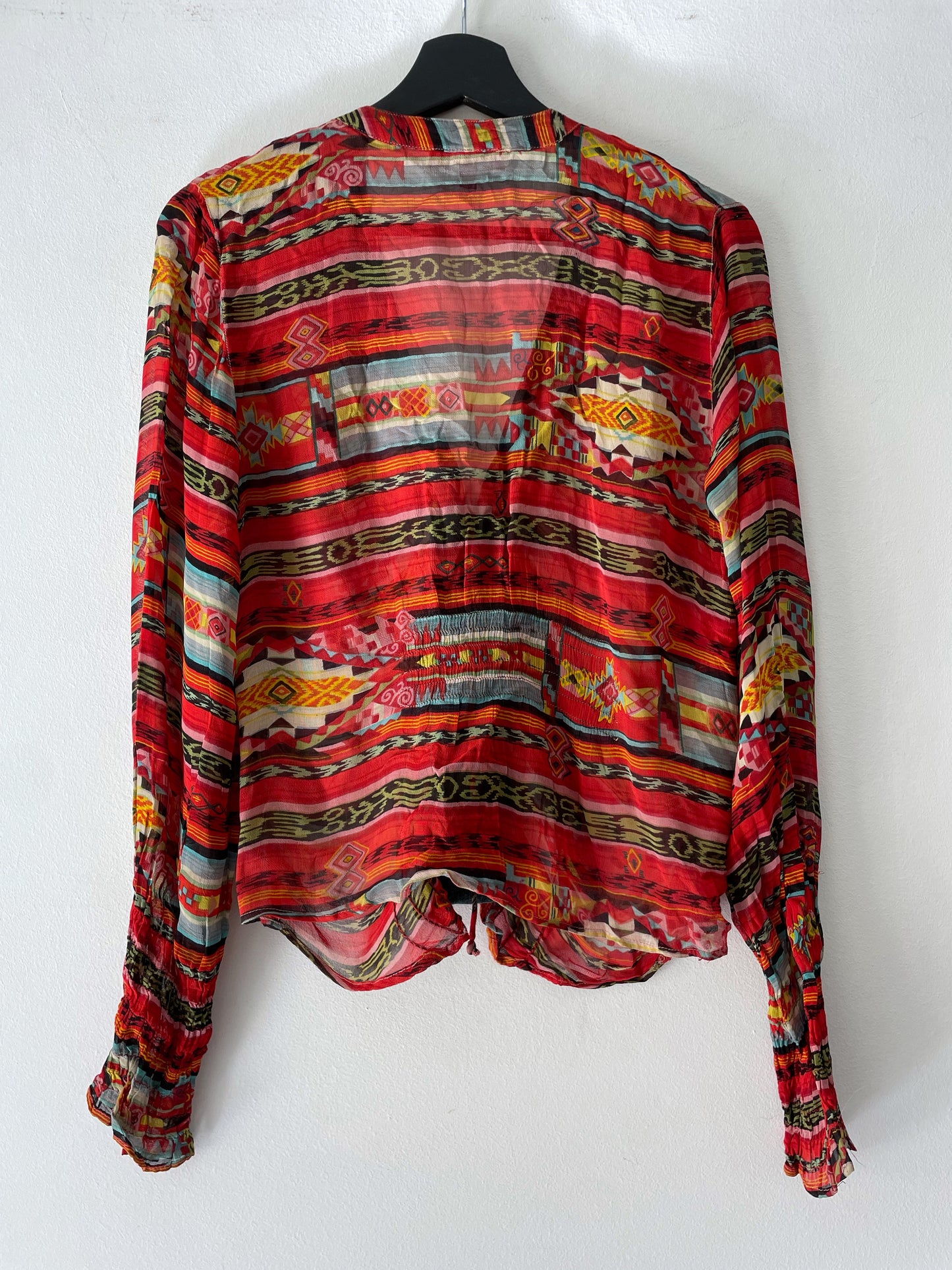 Boho Style Lace Up Shirt