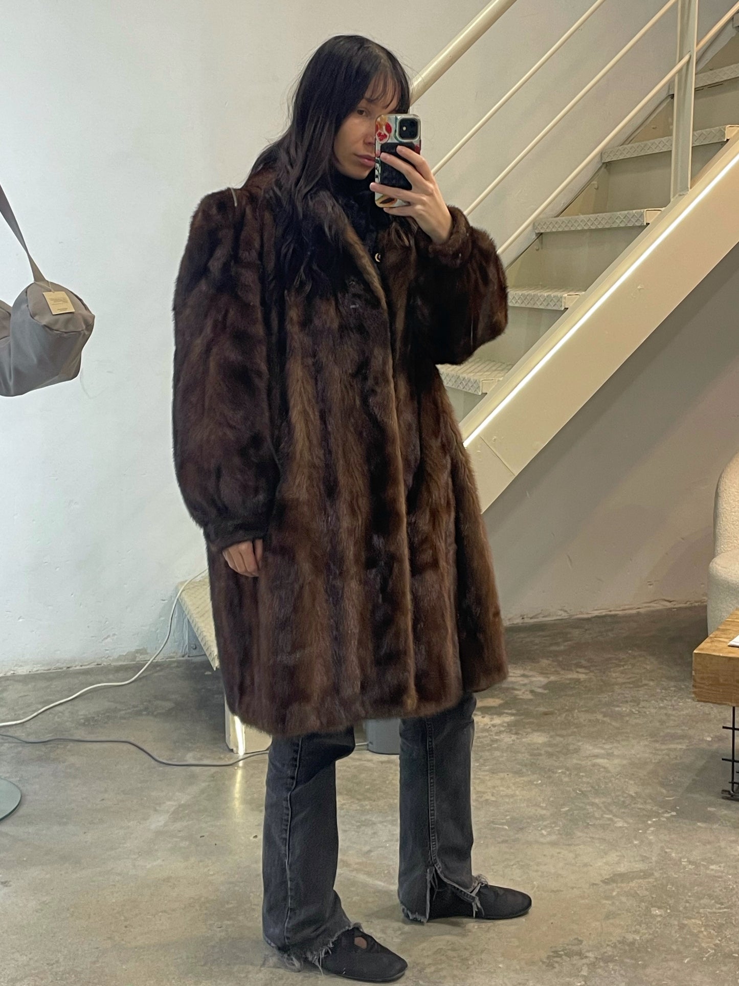 Vintage Natural Mink Coat