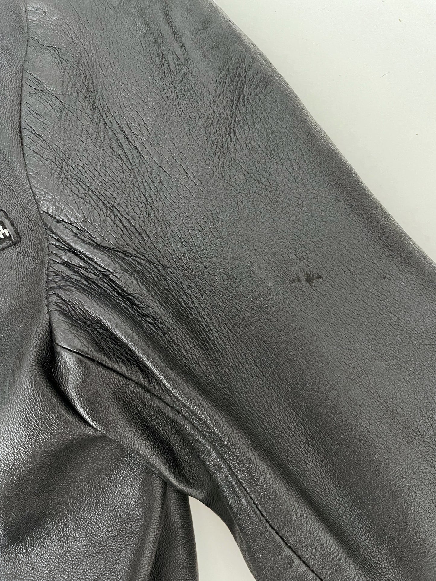 Vintage Leather Moto Jacket