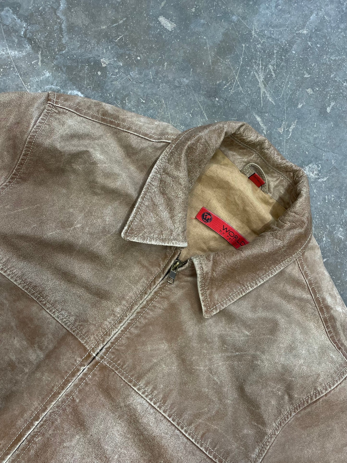 Vintage Natural Leather Jacket