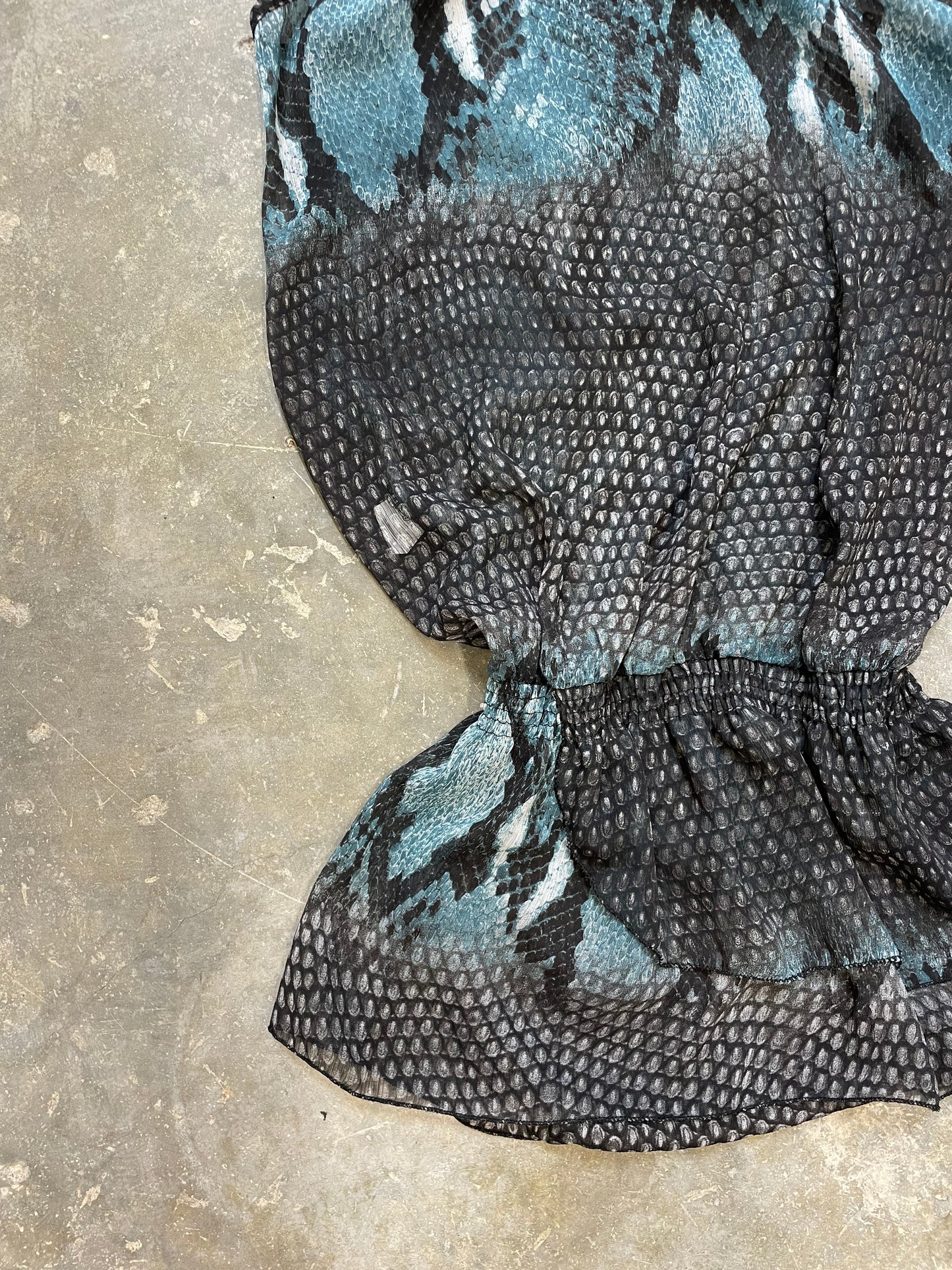 Snakeskin Patent Dress