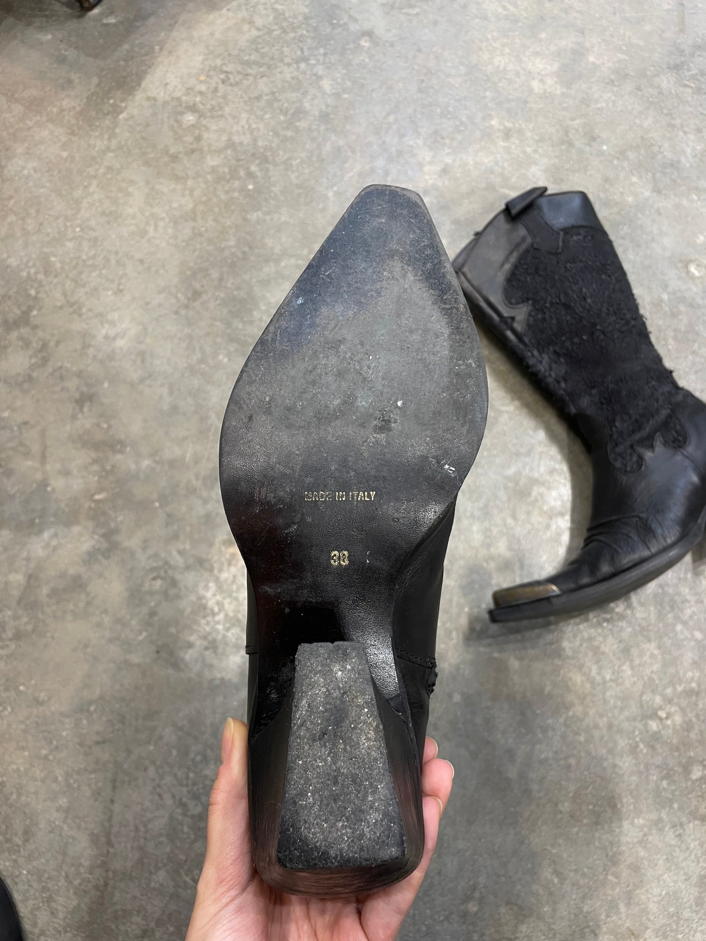 Cowboy Boots With Metal Toe Caps