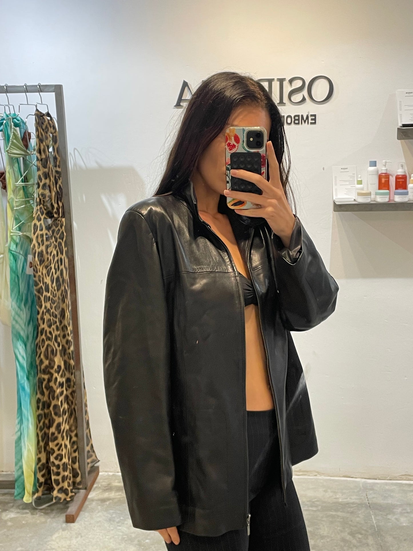 90’s Style Leather Jacket