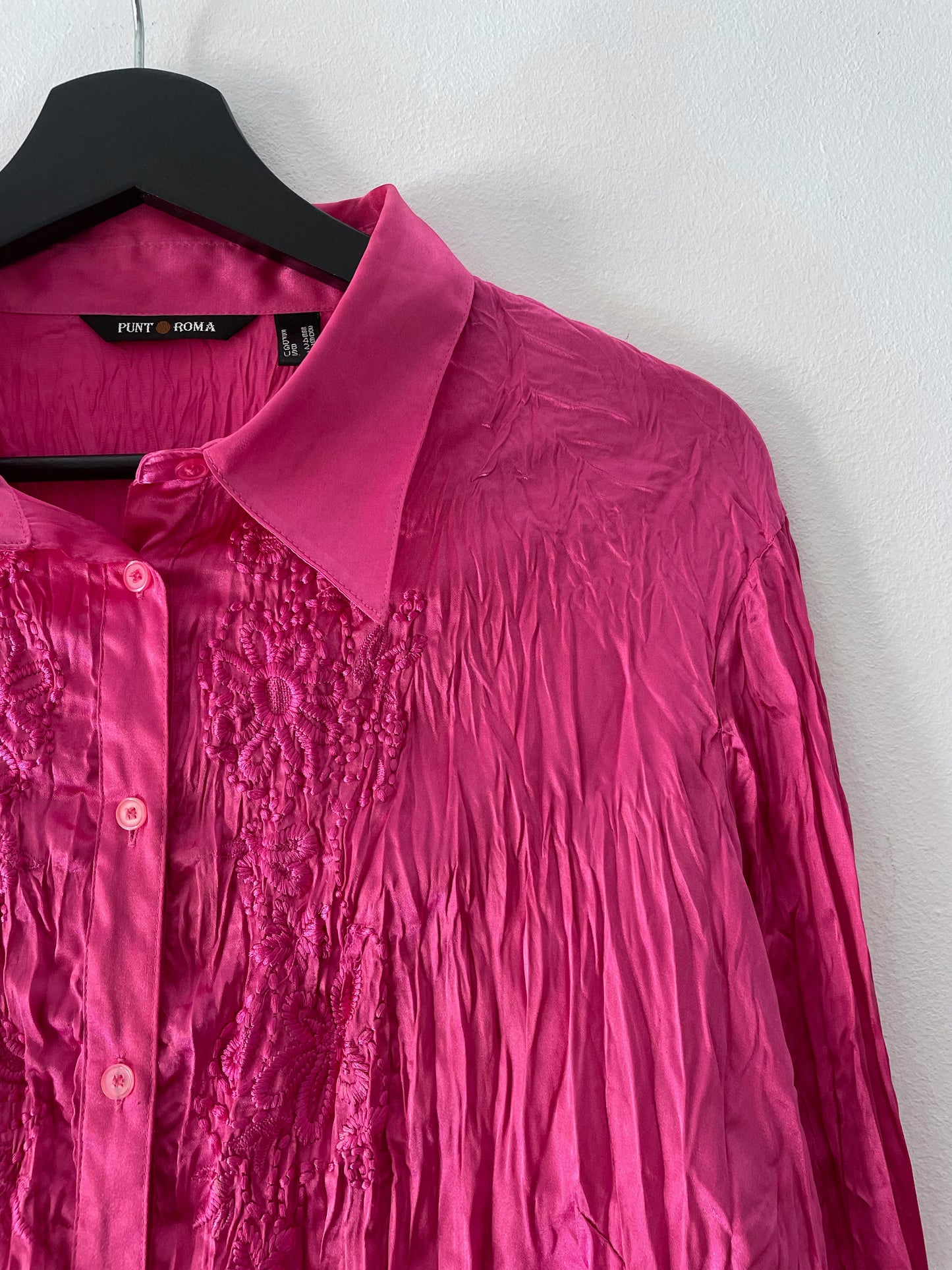 Pink Satin Shirt