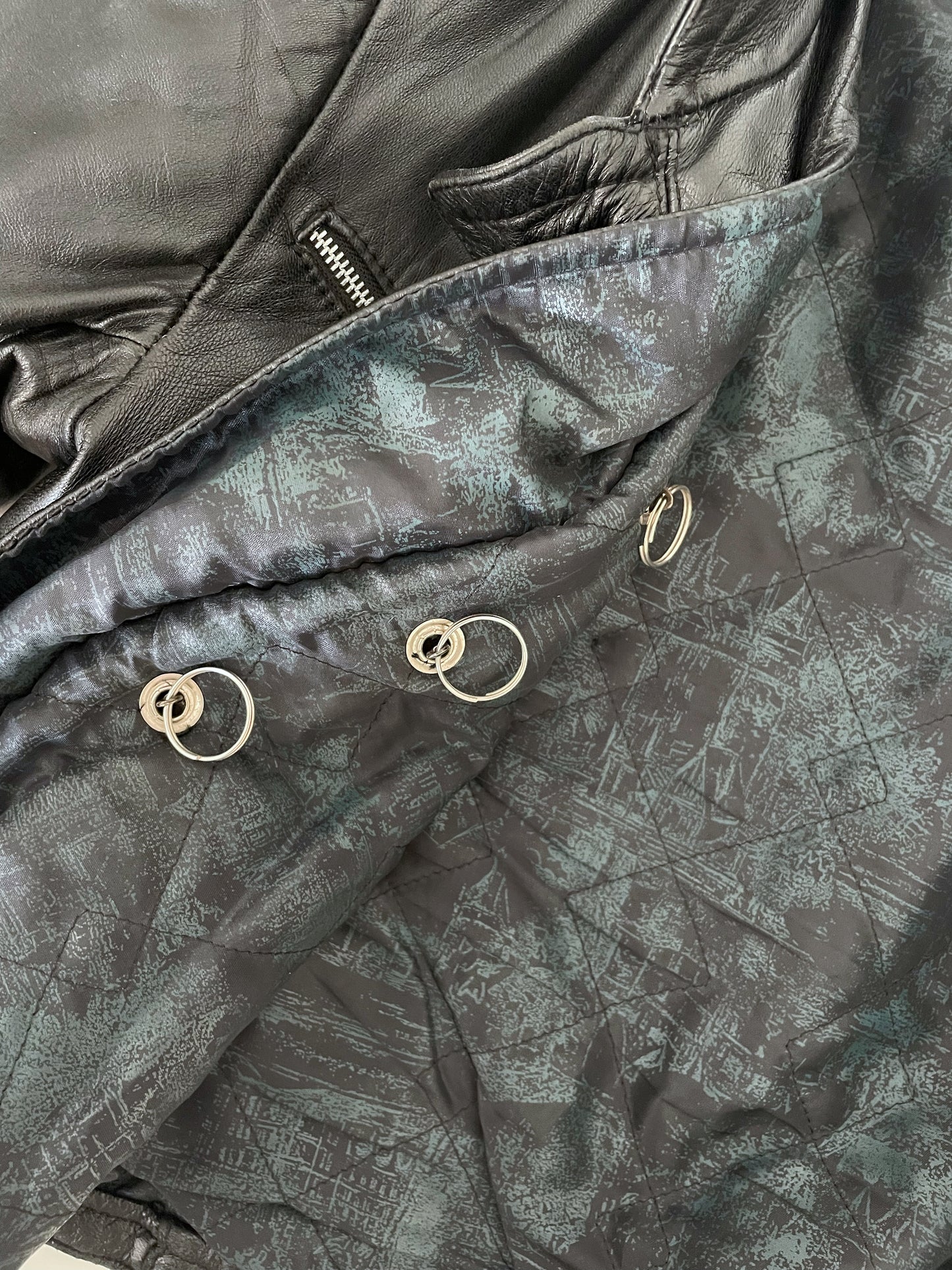 Vintage Leather Moto Jacket
