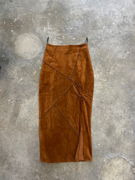 Maxi Suede Skirt