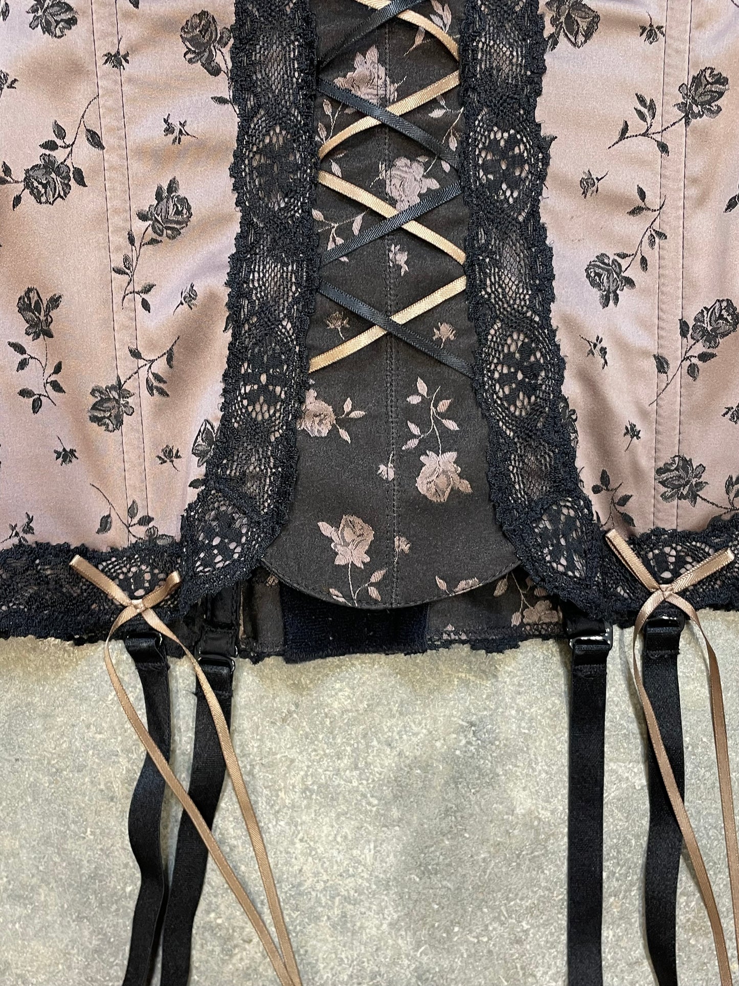 Corset With Floral Pattern