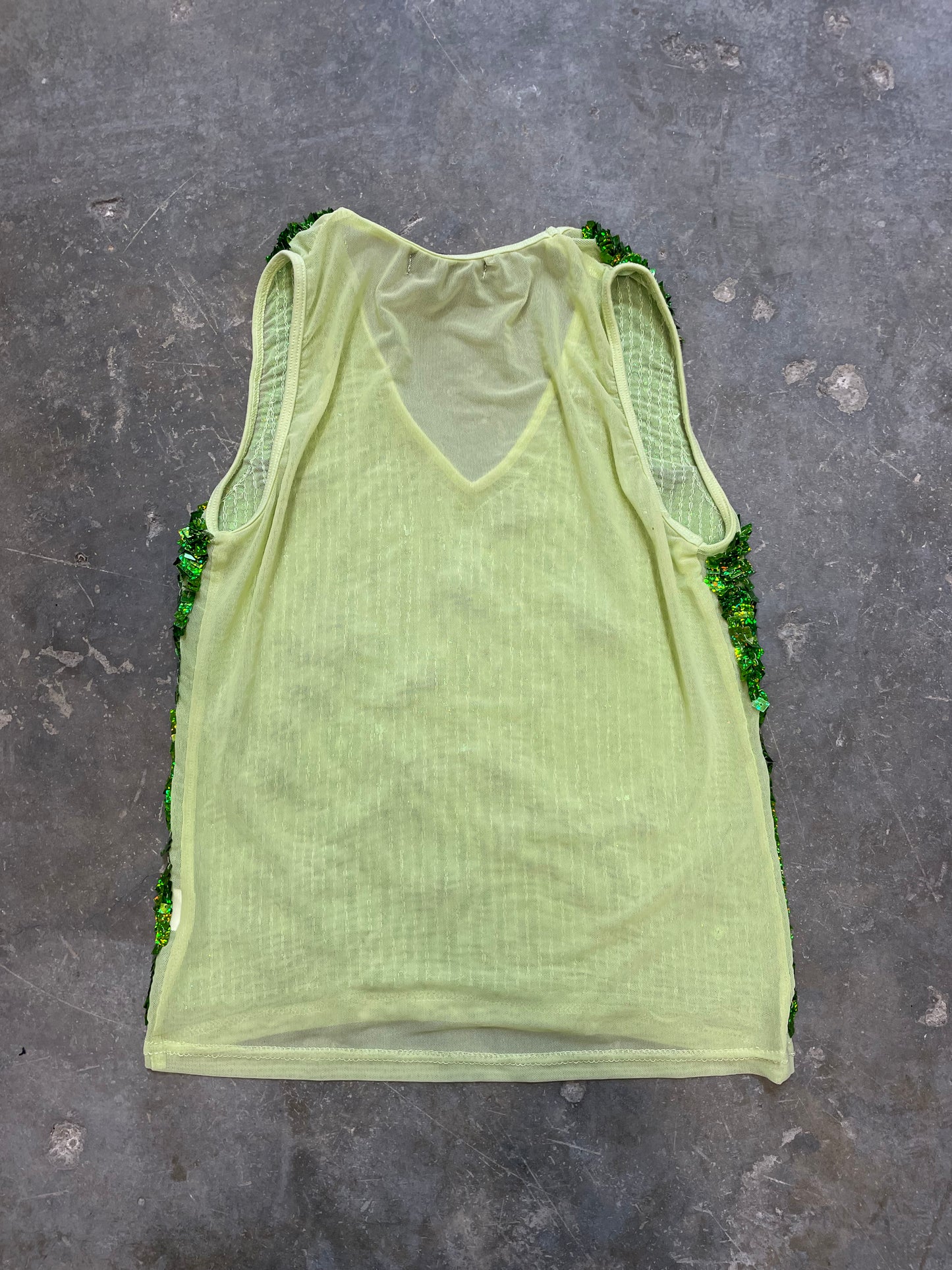 Mesh Top With Sequins