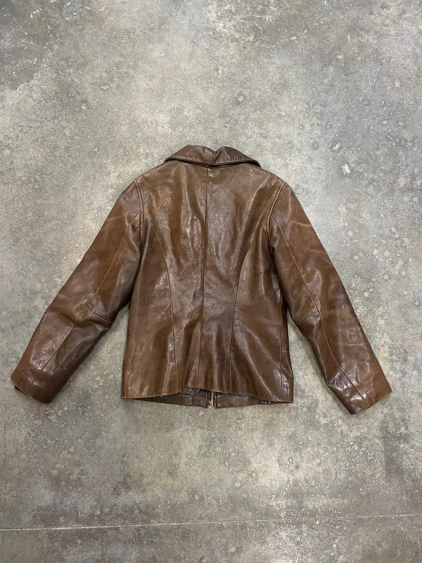 Vintage Natural Leather Jacket