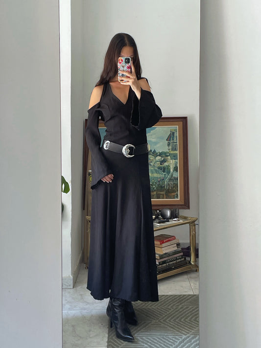 Long Open Back Dress