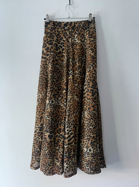 Cheetah Print Maxi Skirt