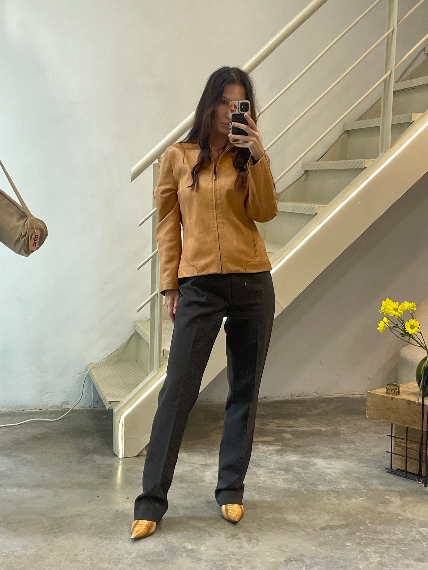 Mustard Leather Jacket