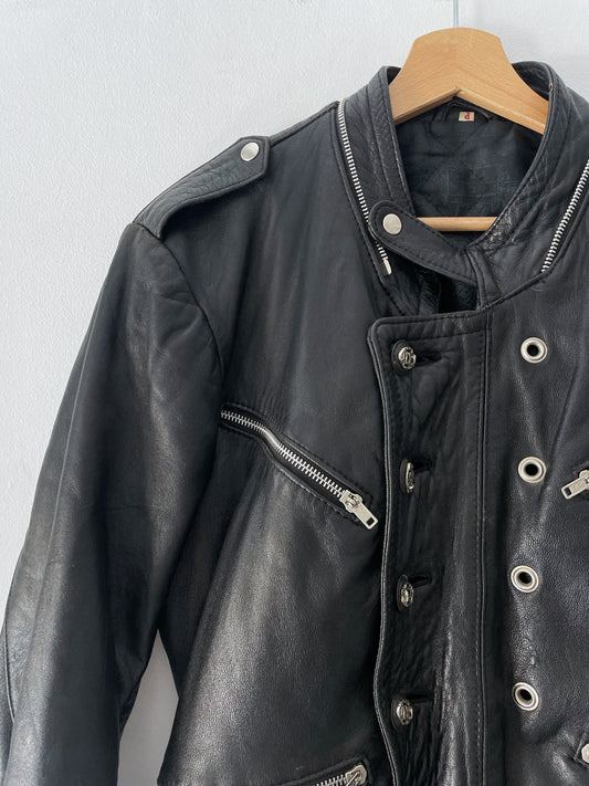 Vintage Leather Moto Jacket