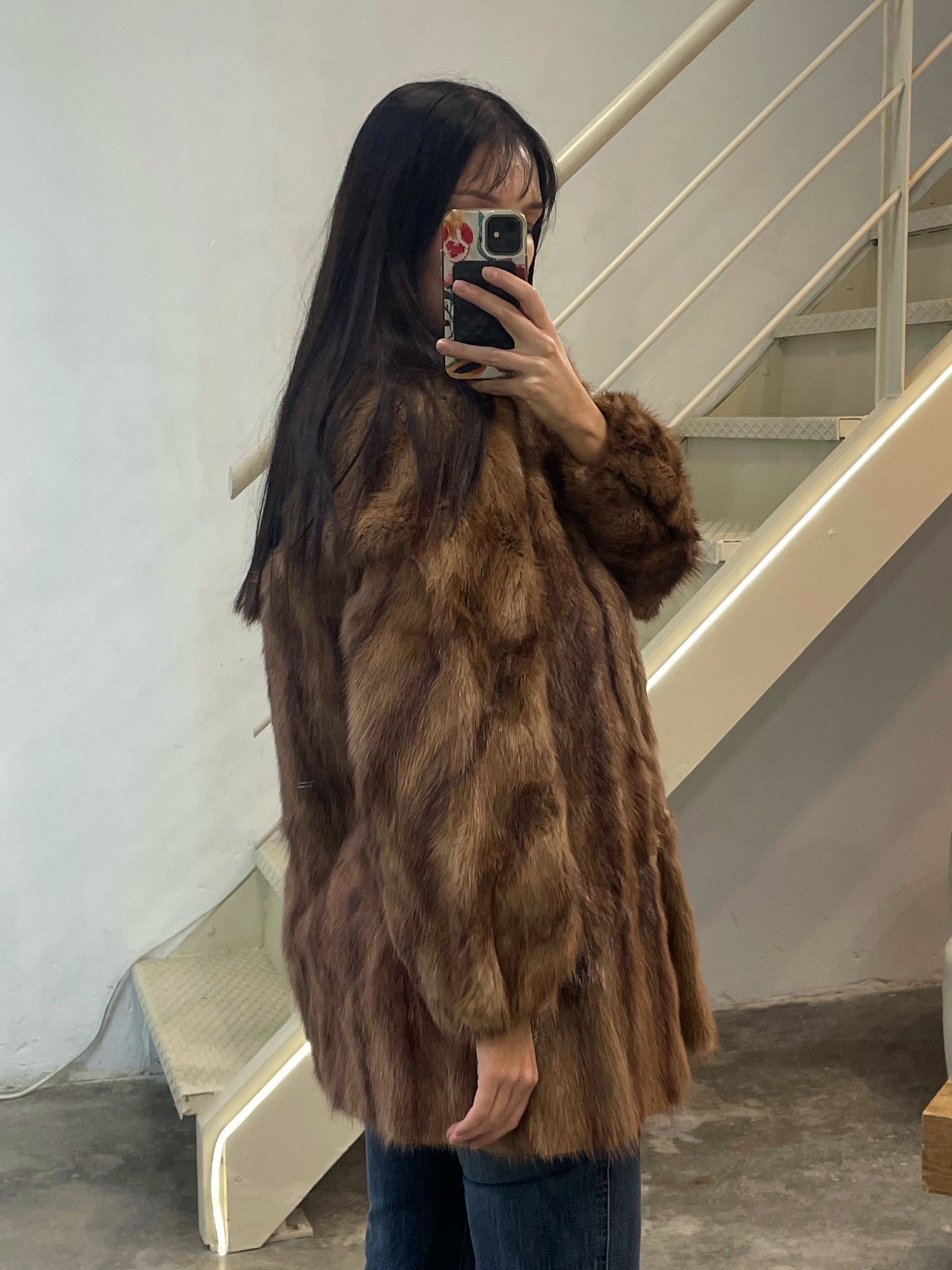 Vintage Natural Fur Coat