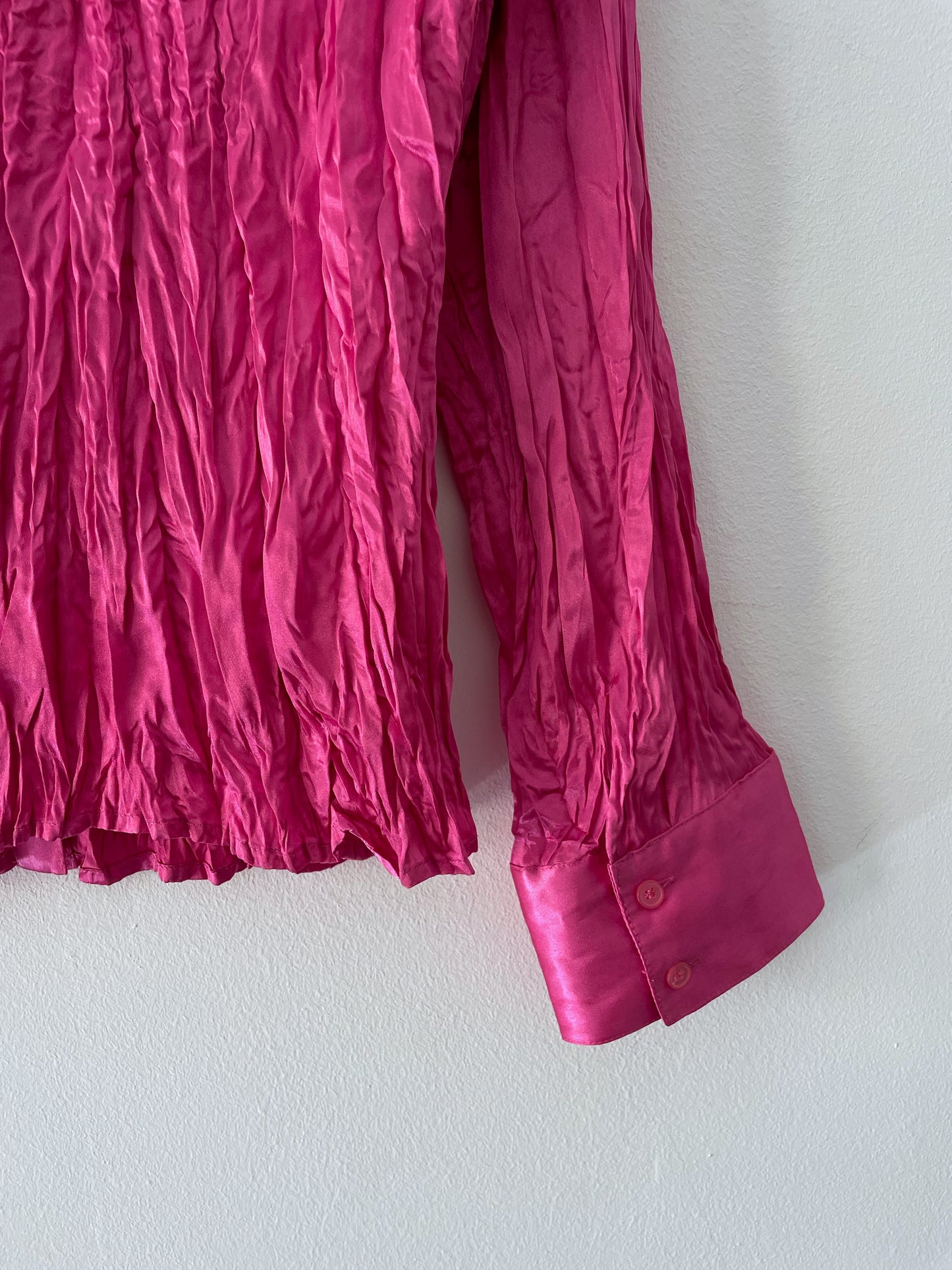 Pink Satin Shirt