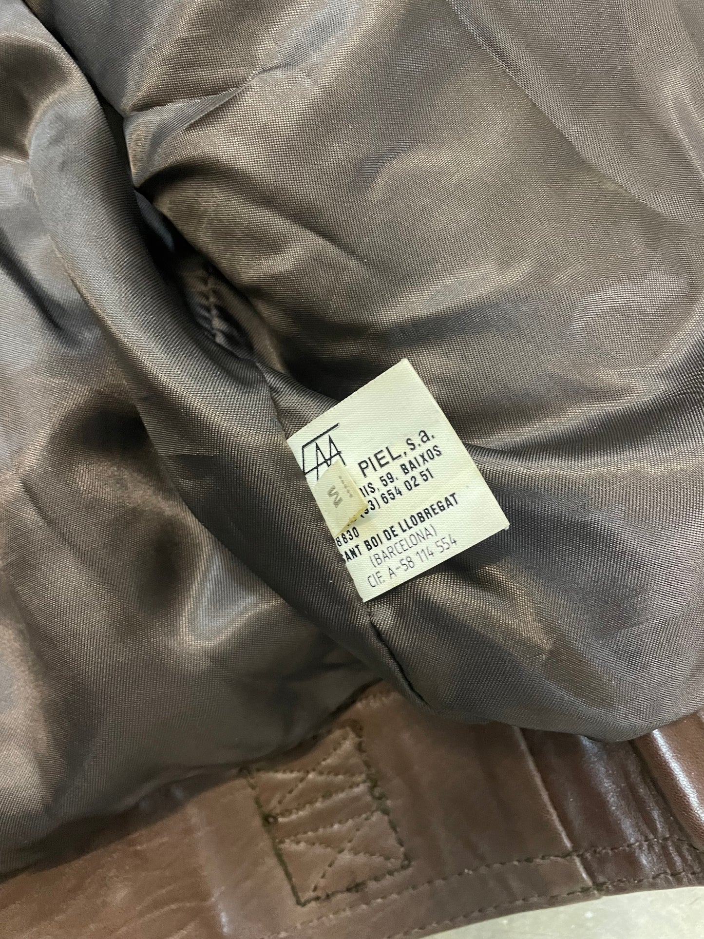 Natural Leather Vintage Bomber