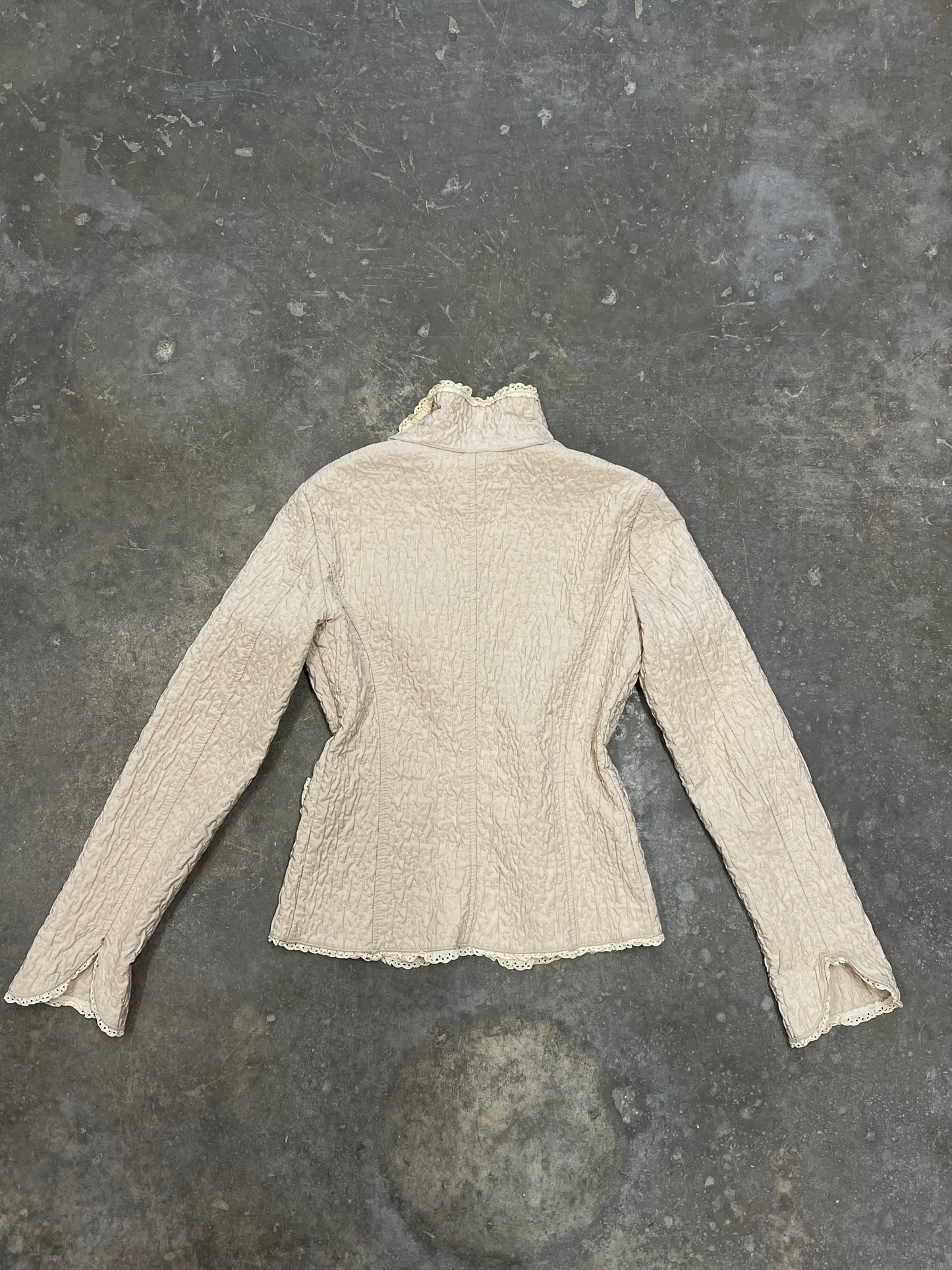 Textured Blouse-Style Jacket