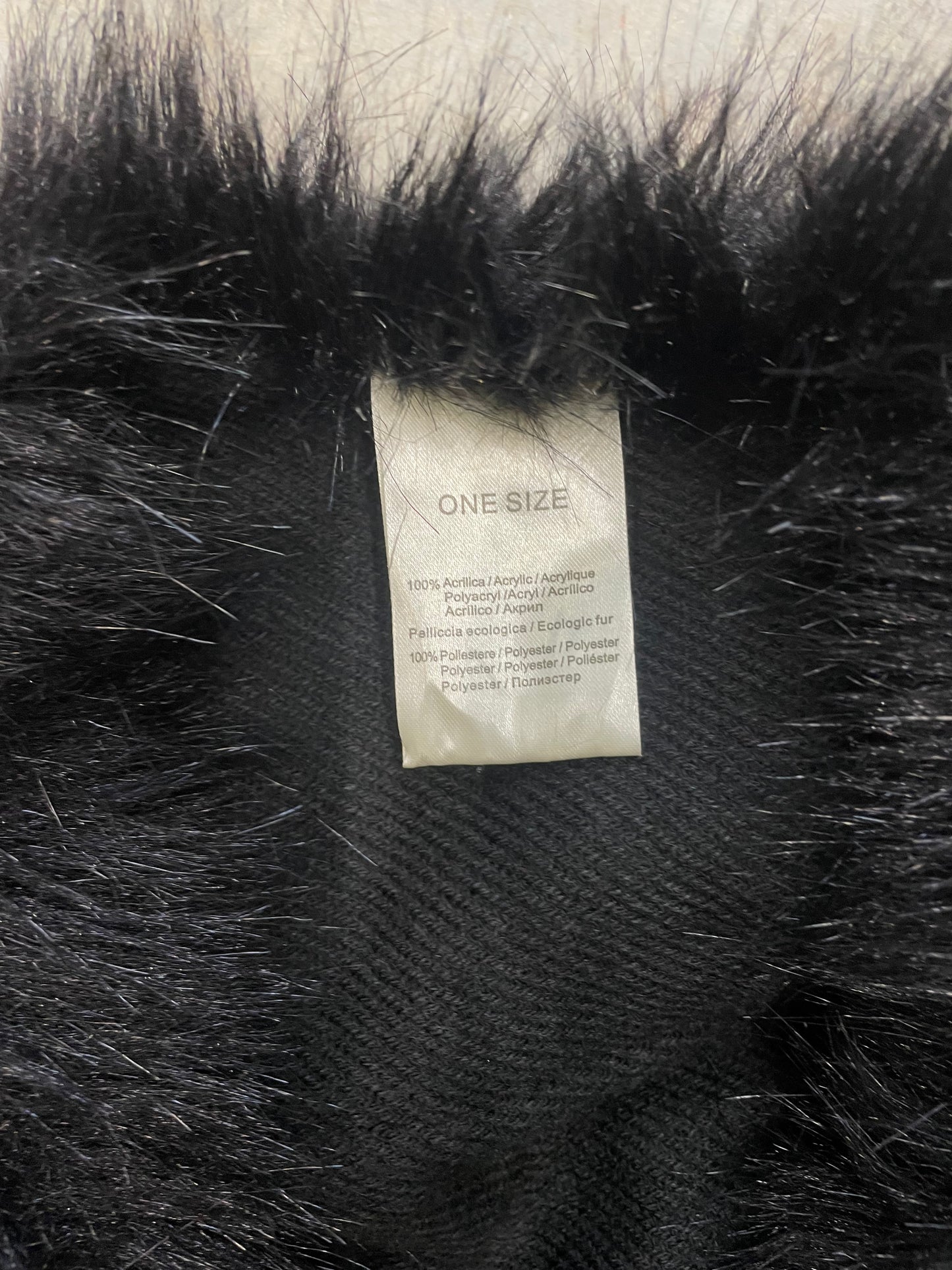 Poncho With a Faux Fur Collar