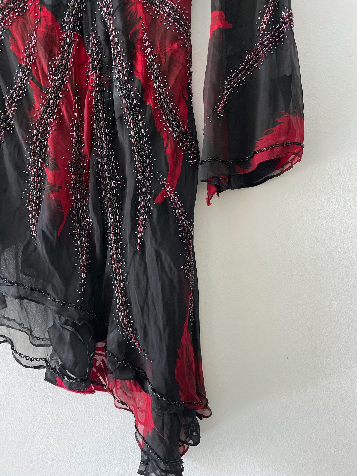Asymmetrical Beaded Dress