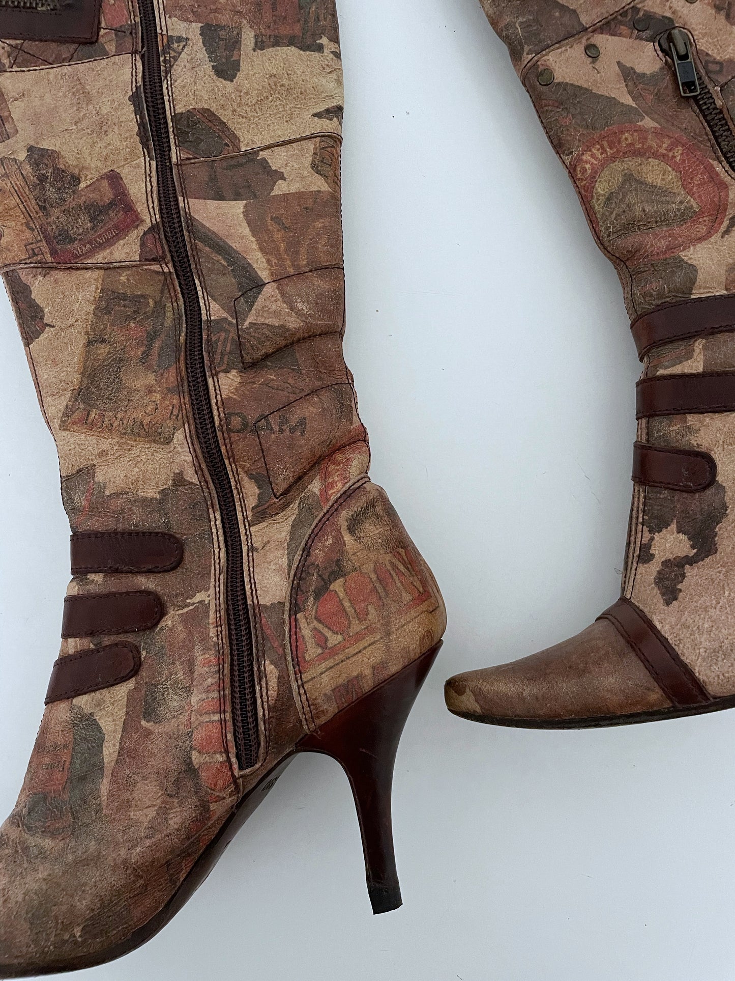 Vintage Natural Leather Boots