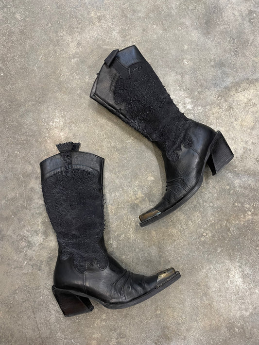 Cowboy Boots With Metal Toe Caps