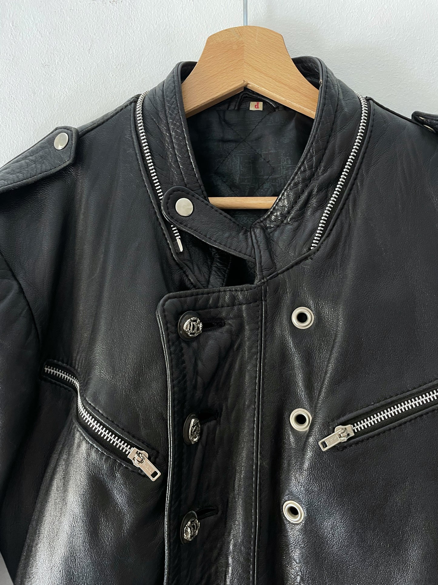 Vintage Leather Moto Jacket