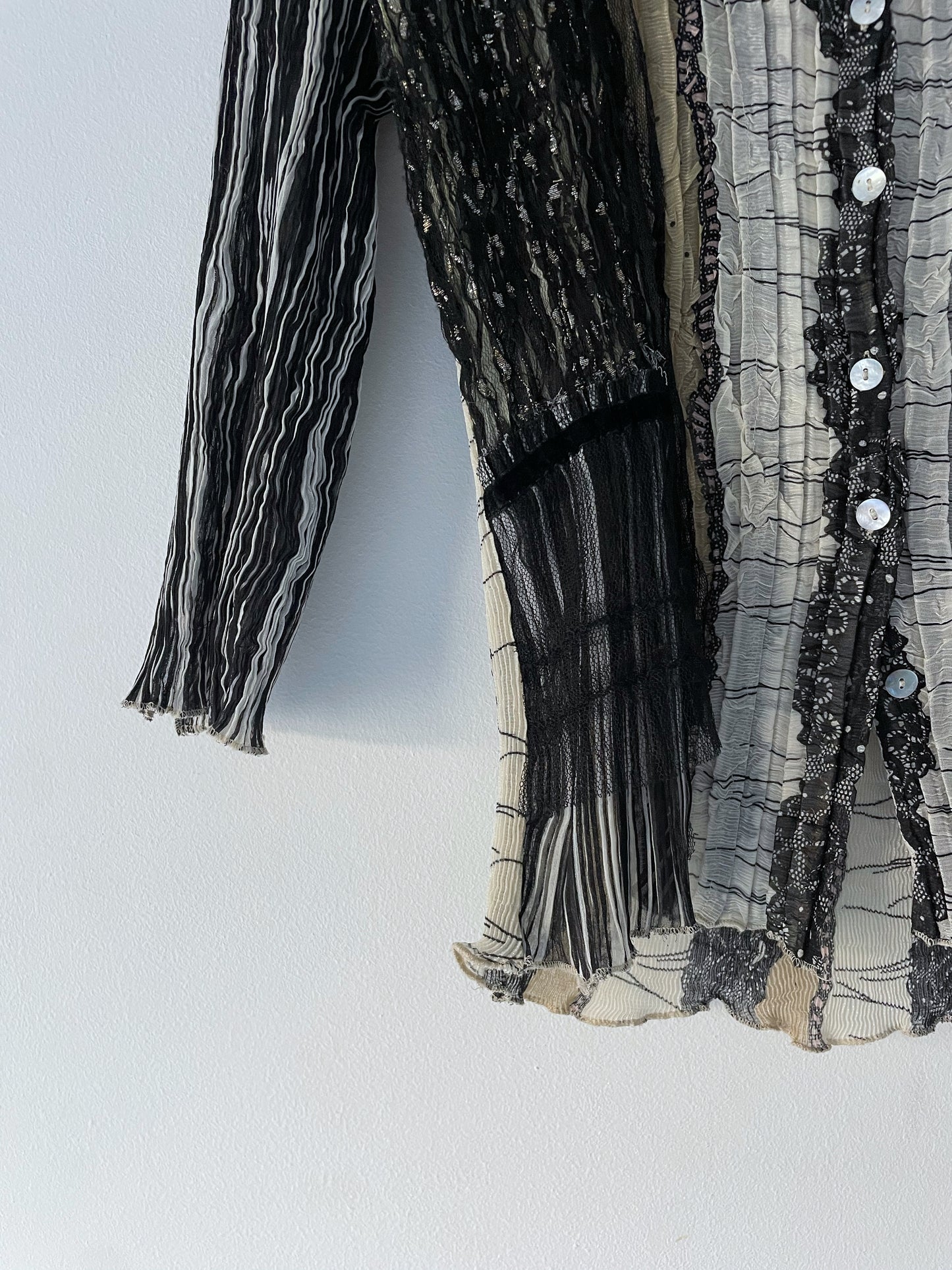 Shirt With Lace And Embroidery