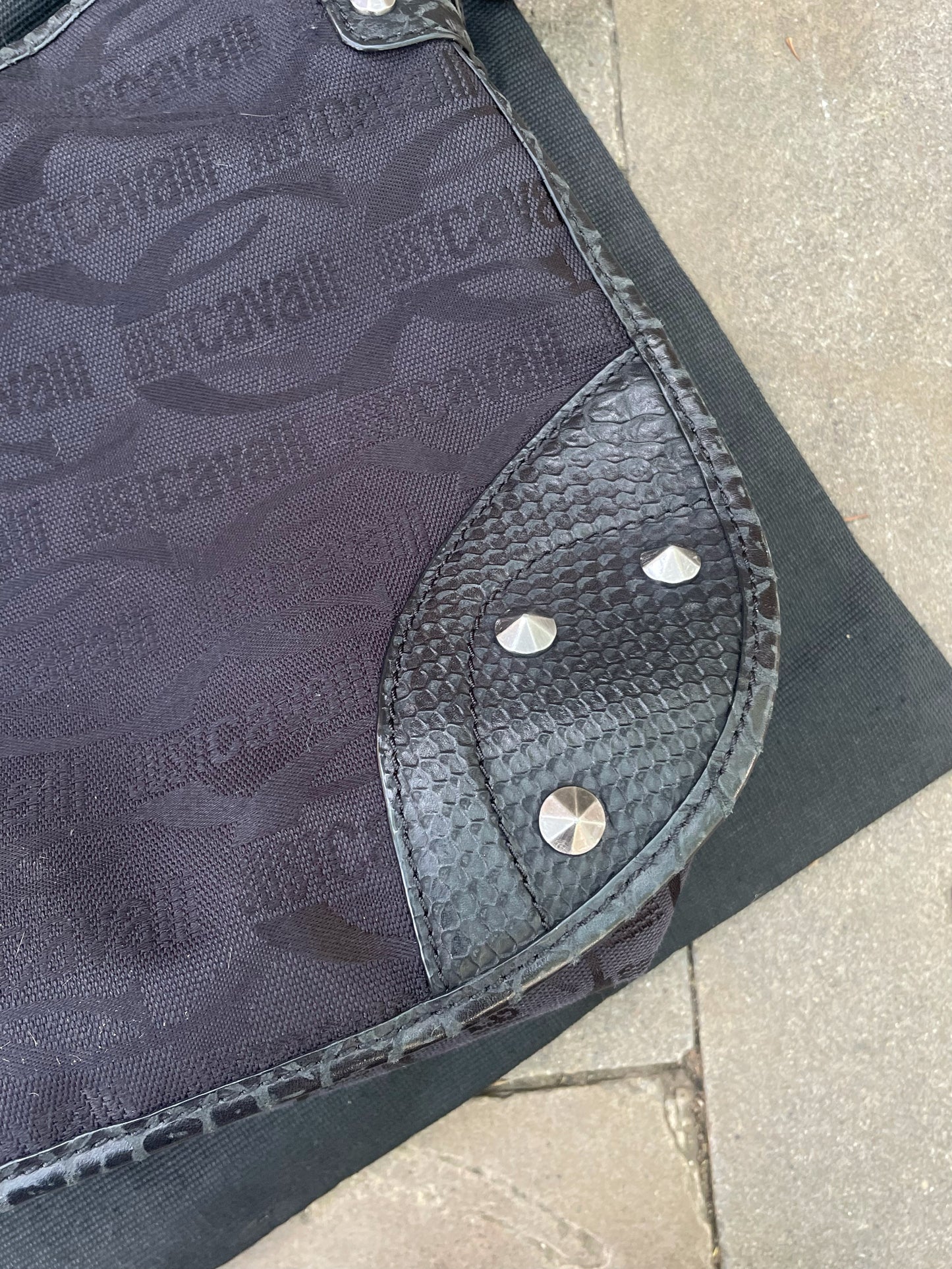 Just Cavalli Black Shoulder Bag
