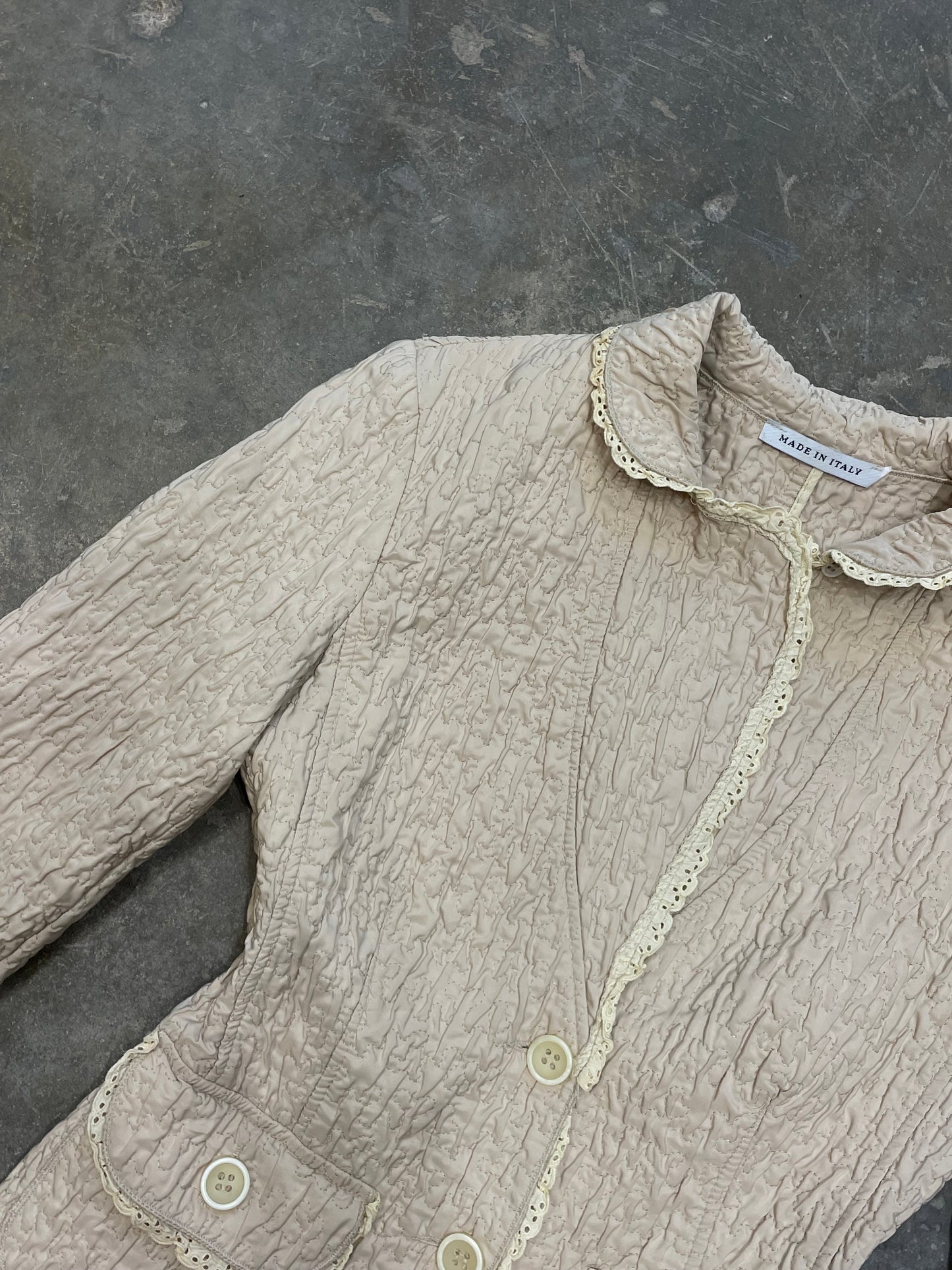 Textured Blouse-Style Jacket