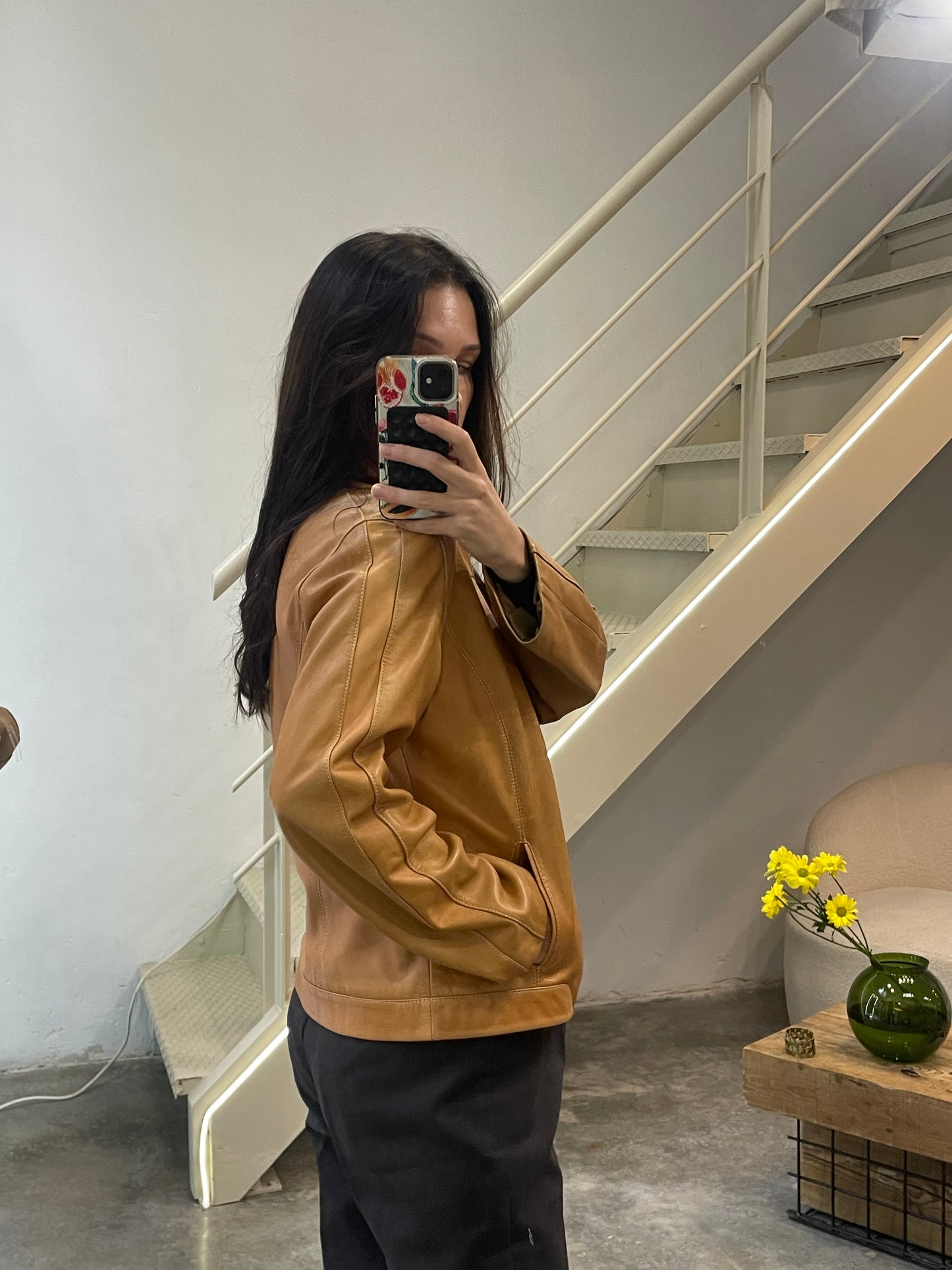 Mustard Leather Jacket
