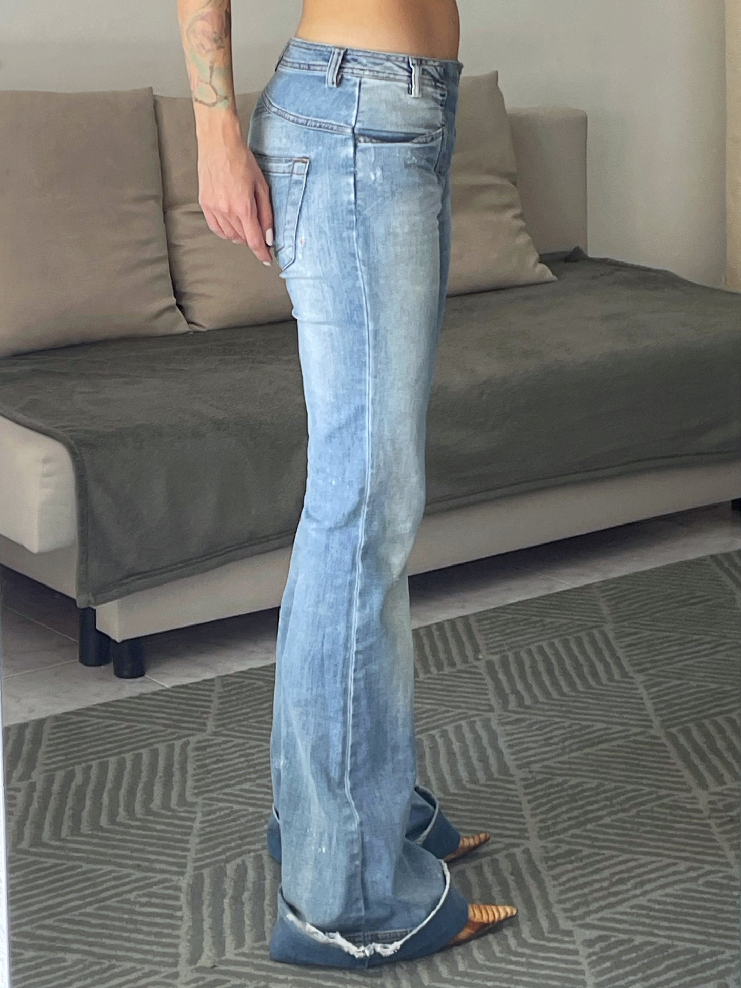 Just Cavalli Vintage Low-Rise Flared Jeans