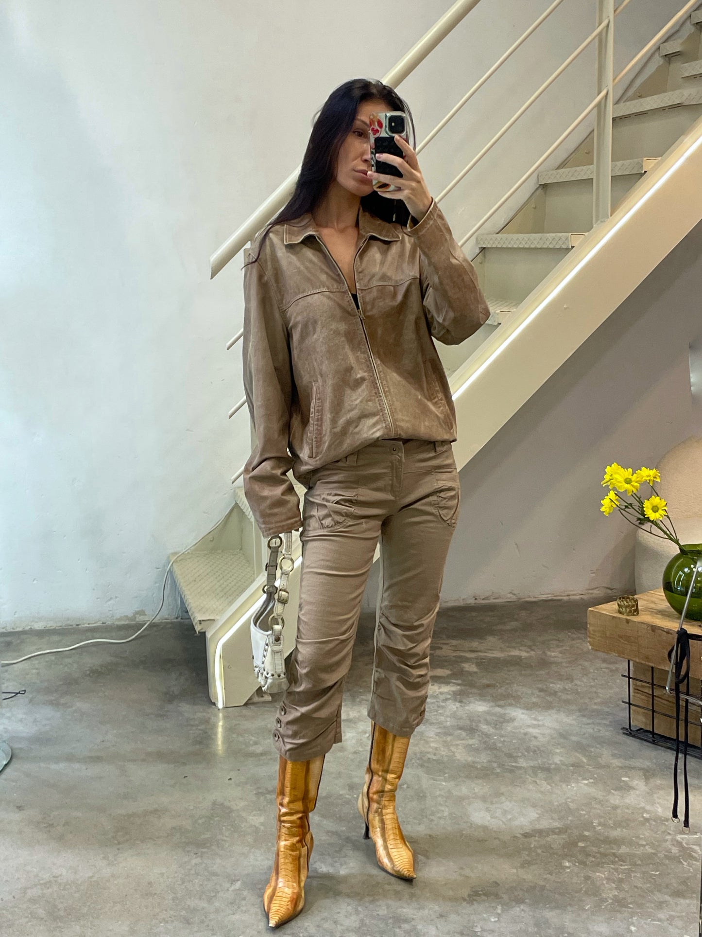 Vintage Natural Leather Jacket