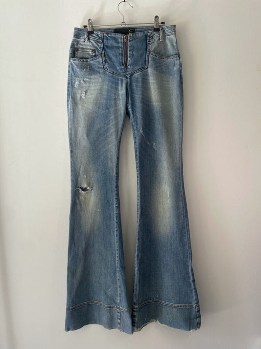 Just Cavalli Vintage Low-Rise Flared Jeans