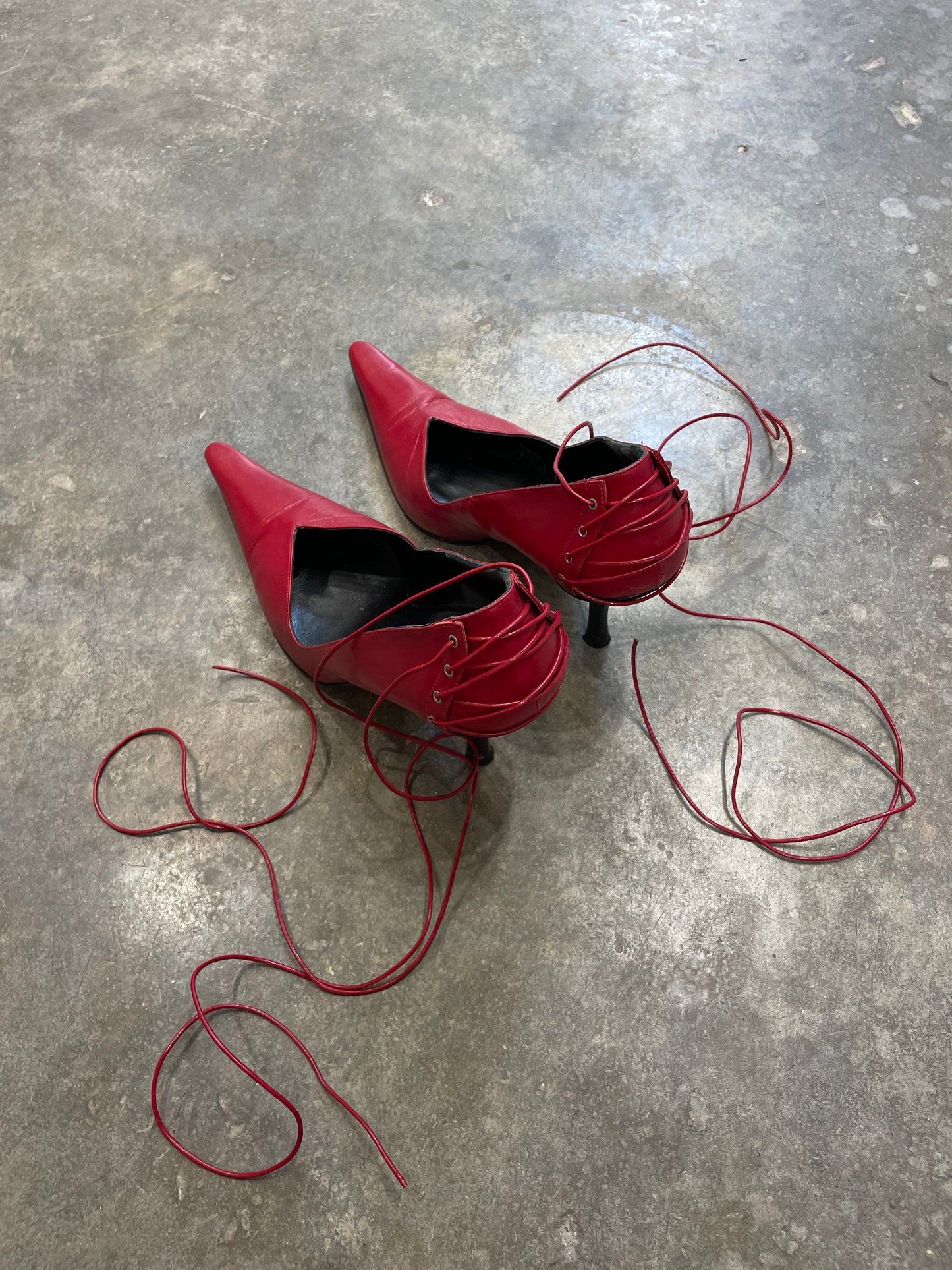 Lace-Up Stiletto Heels
