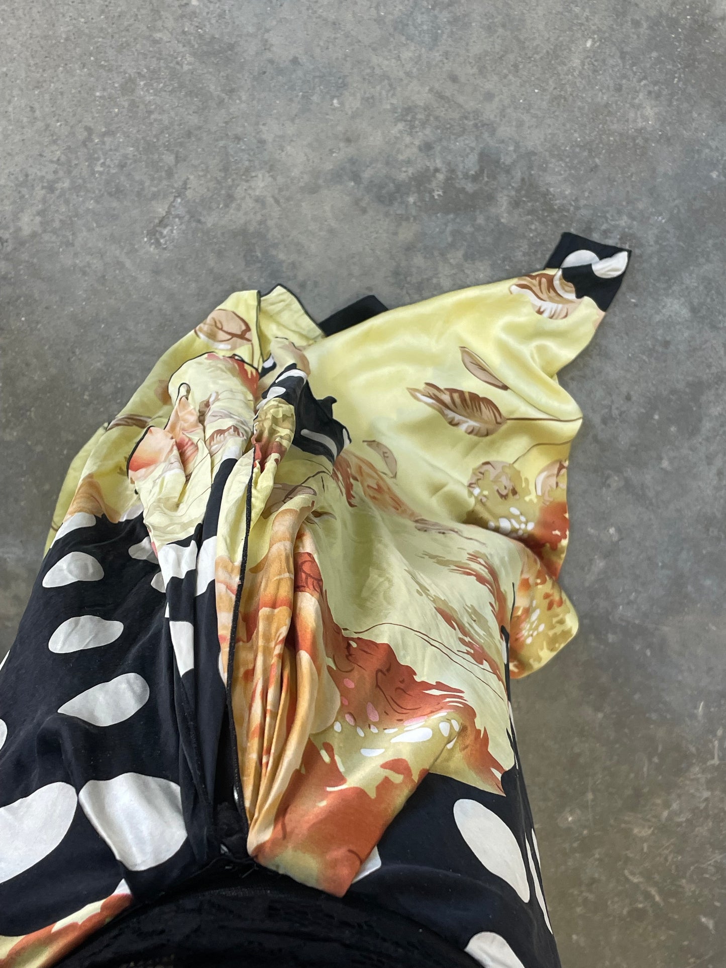Trailing-Hem Maxi Skirt